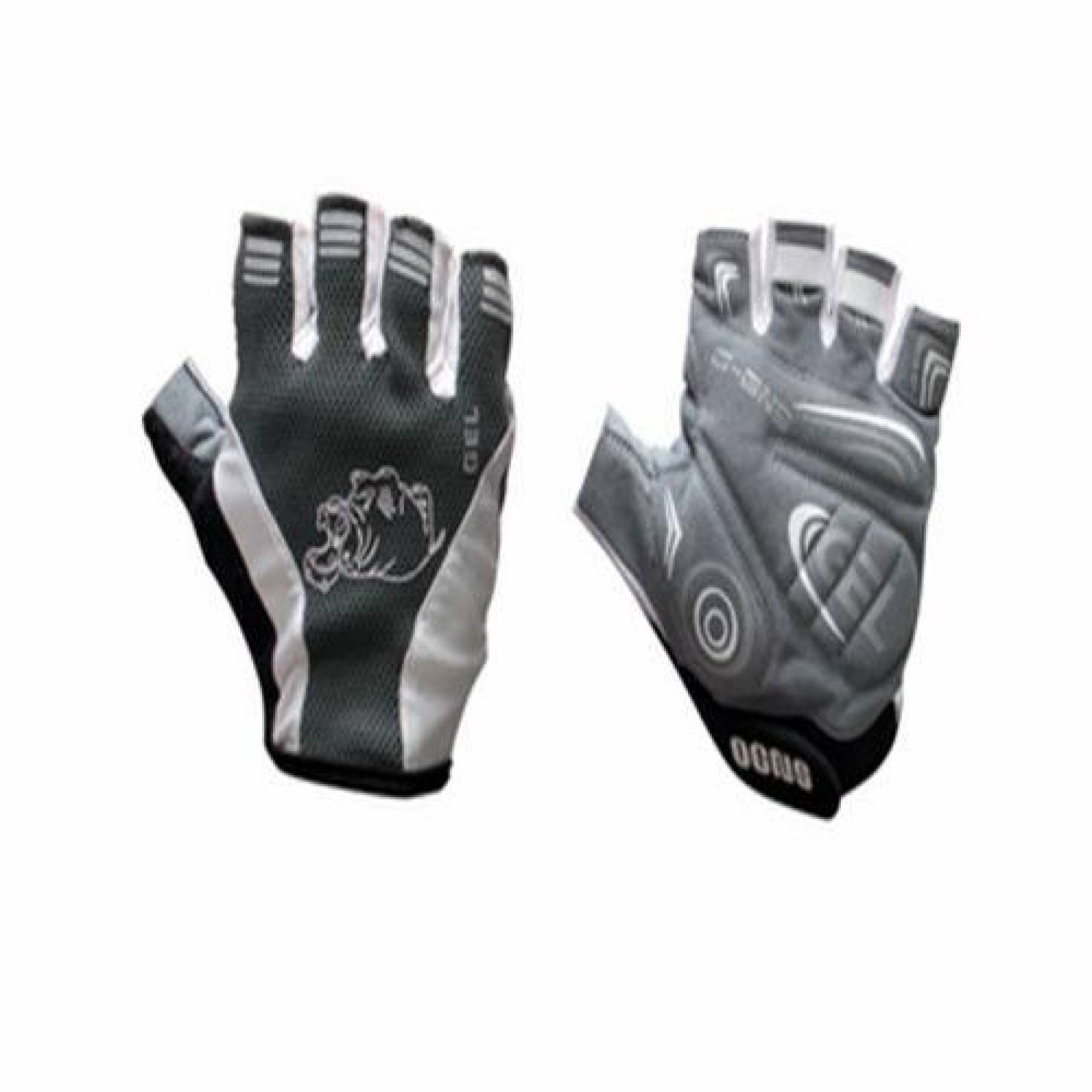 Guantes Para Ciclista A353 Gris De Licra Talla-mediana 