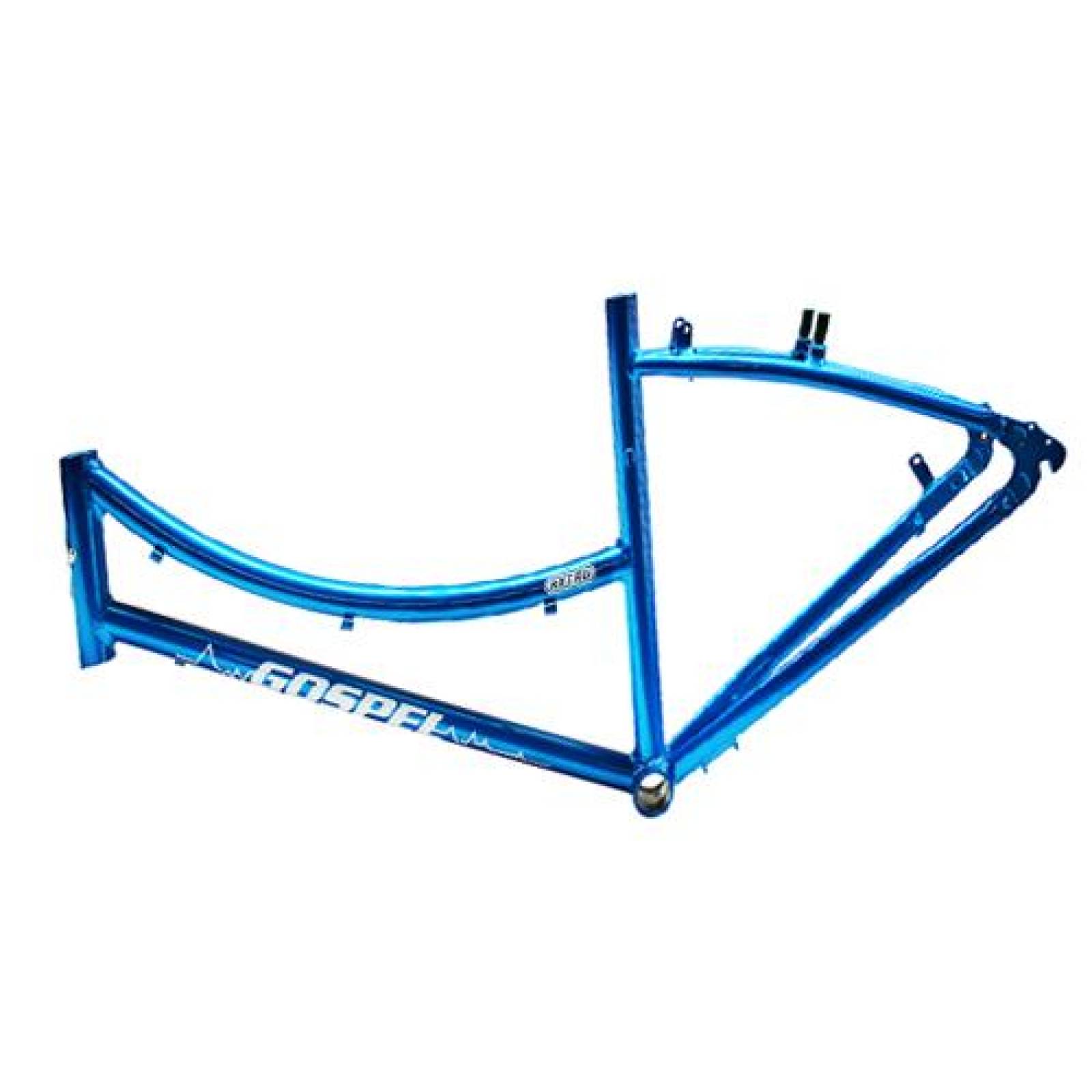 Cuadro Bicicleta Rodada 26 Urbana Retro Azul Gospel 