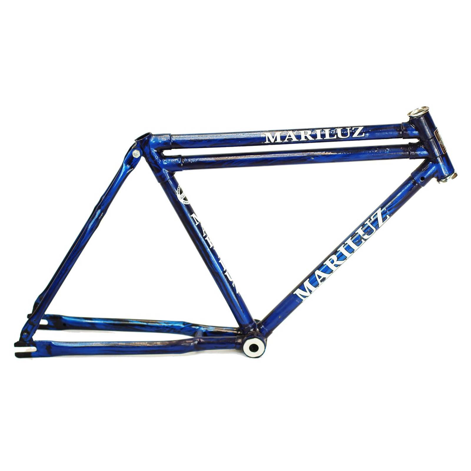 Cuadro Bicicleta Rodada 20 Doble Barra Azul Mariluz 