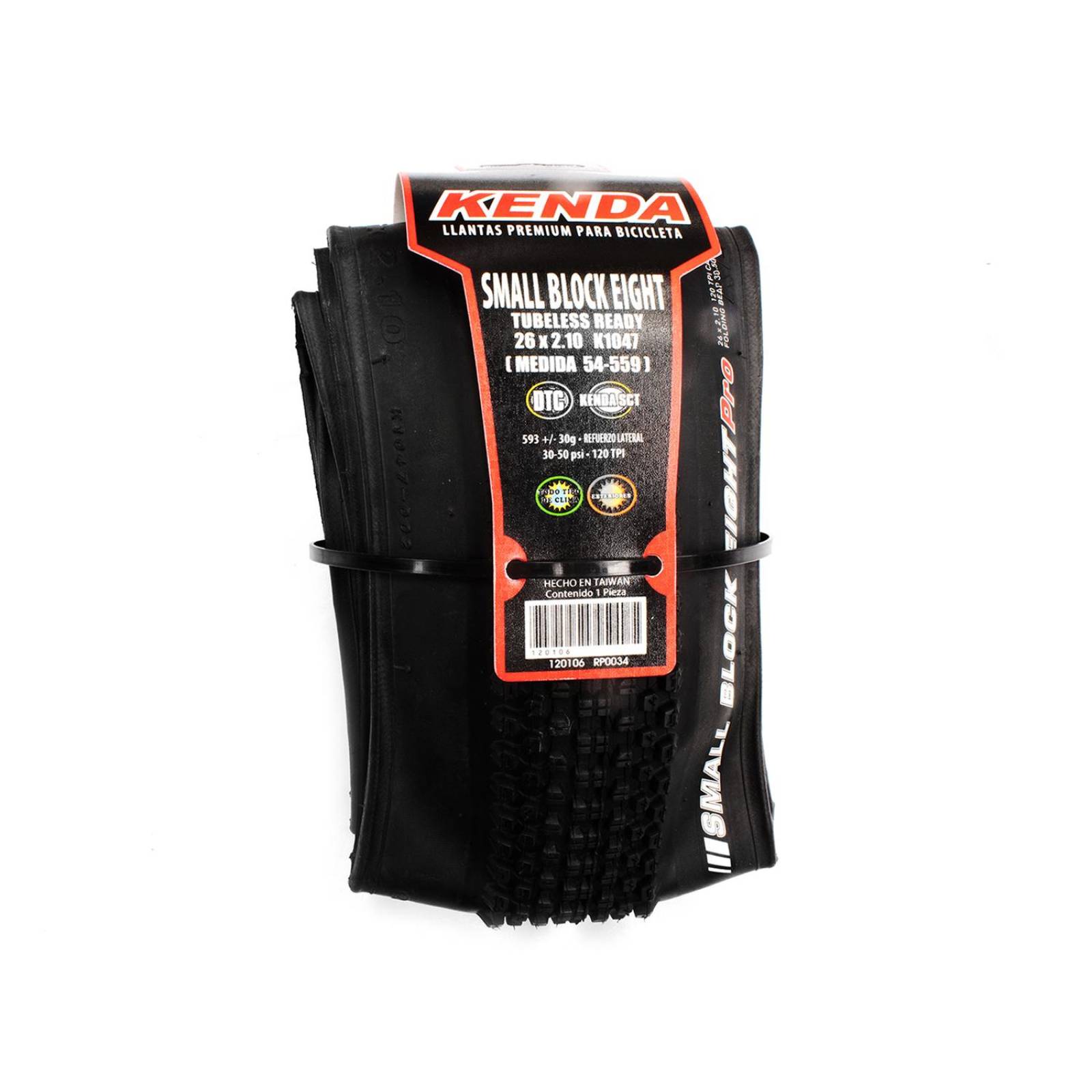 Llanta Bicicleta Rodada 26 x 2.10 K1047 Small Block 8 Kenda 