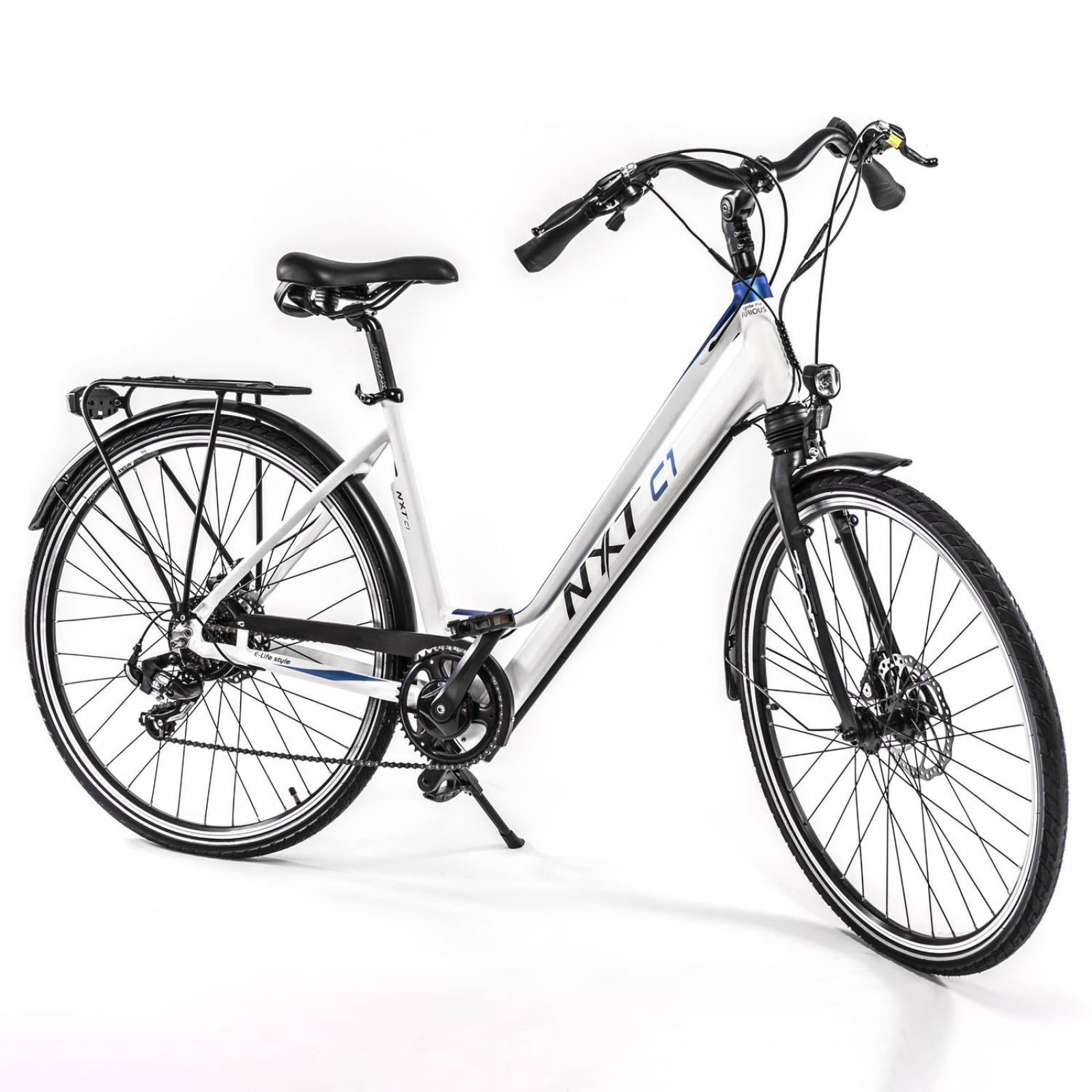 Bicicleta Urbana Mujer Rodada 700 Eléctrica C1 7 Pasos NXT 