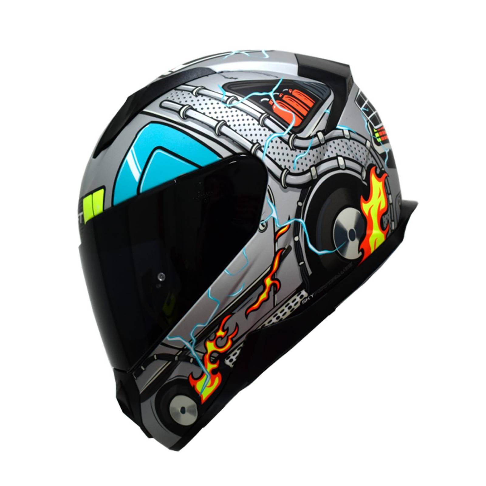 Casco Moto Shaft Back to the Future Certificado Talla M 