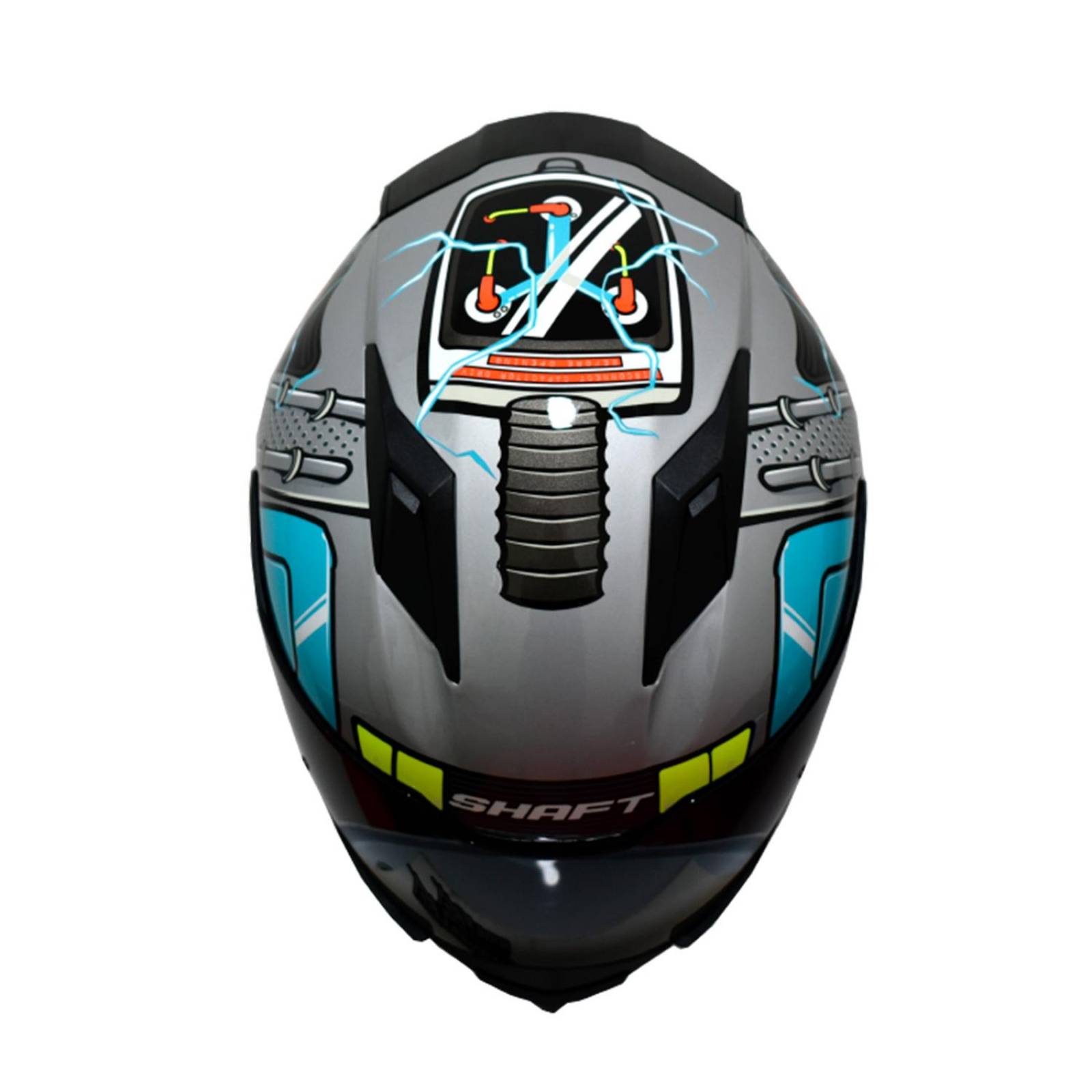 Casco Moto Shaft Volver al Futuro Mate Certificado Talla S