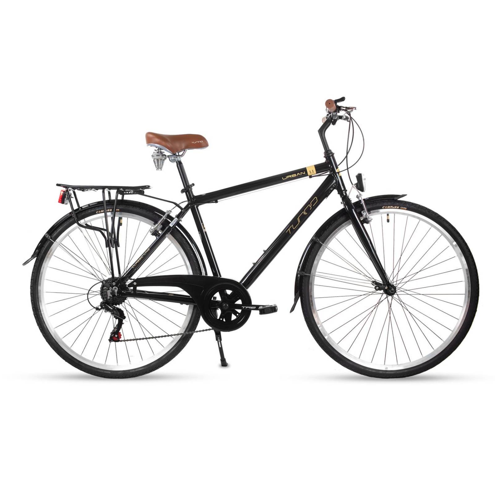 Bicicleta Urbana R700 Urban 1.1 Aluminio Negra Turbo