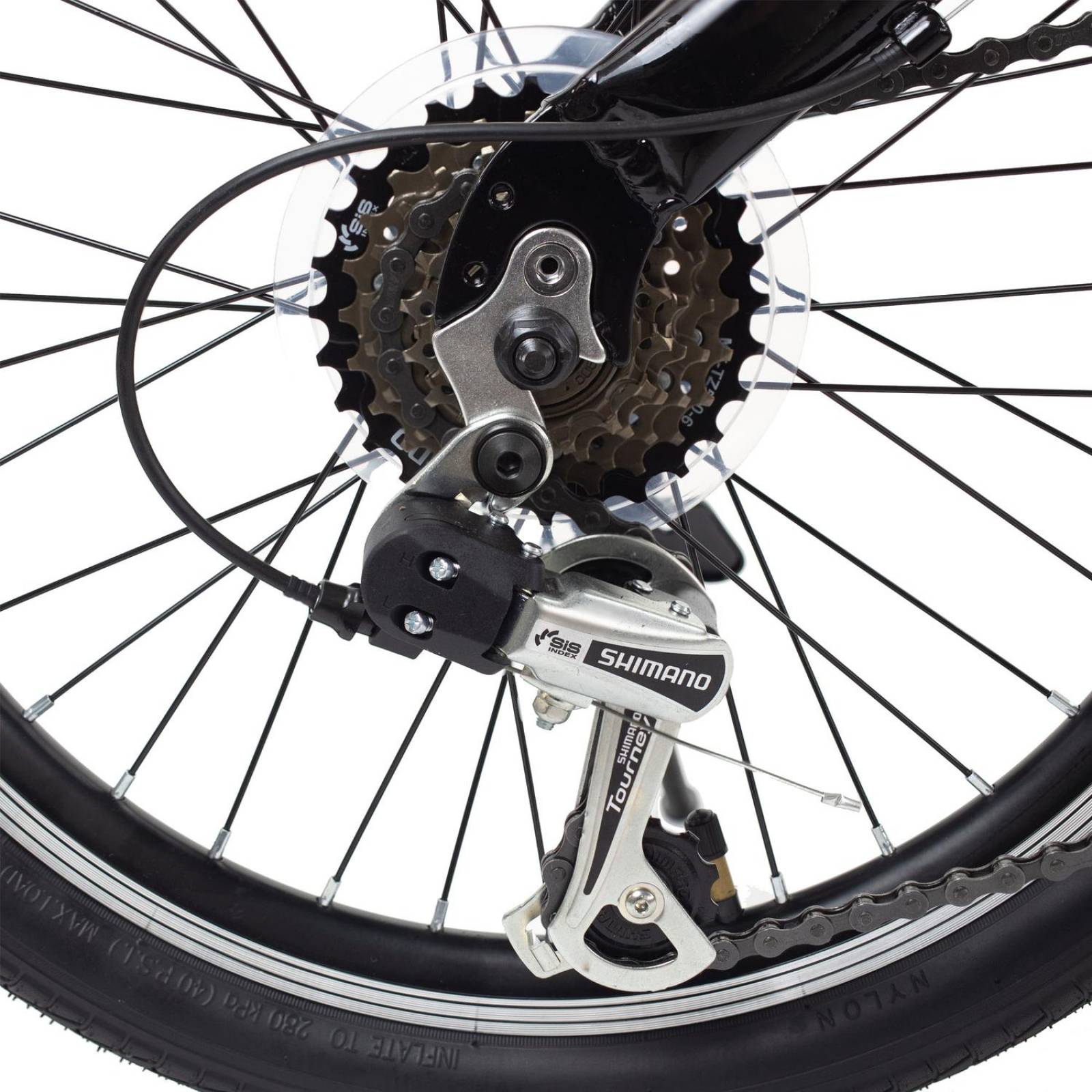 Bicicleta Plegable Rodada 20 Origami 1.1 Color Negro Turbo 