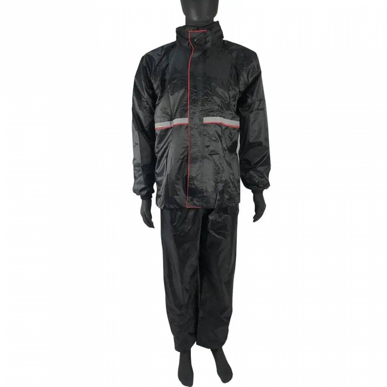 Impermeable 2 Piezas Negro Xg 