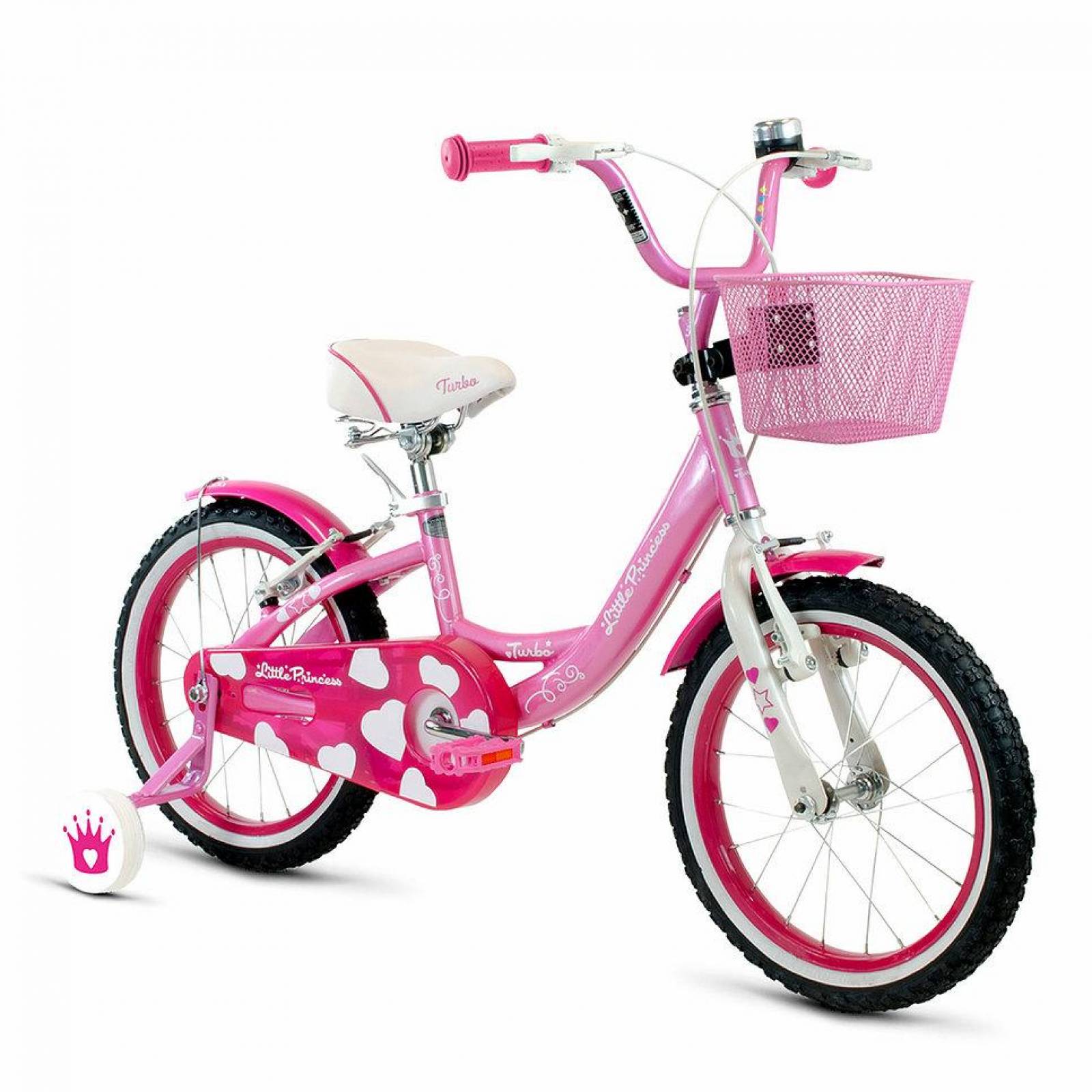 Bicicleta Rodada 16 Infantil Little Princess Two Rosa 