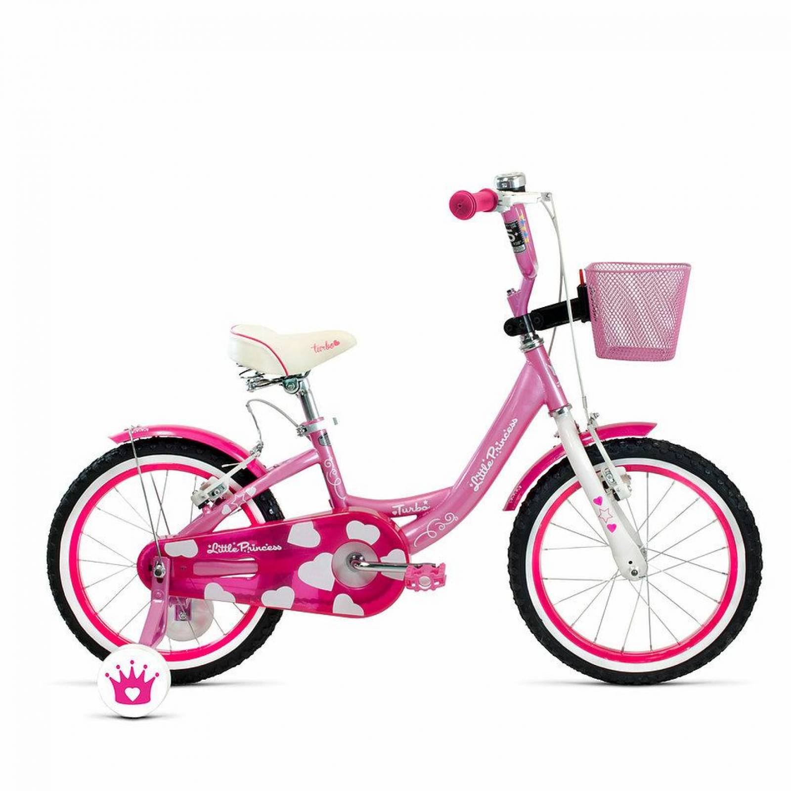 Bicicleta Rodada 16 Infantil Little Princess Two Rosa 