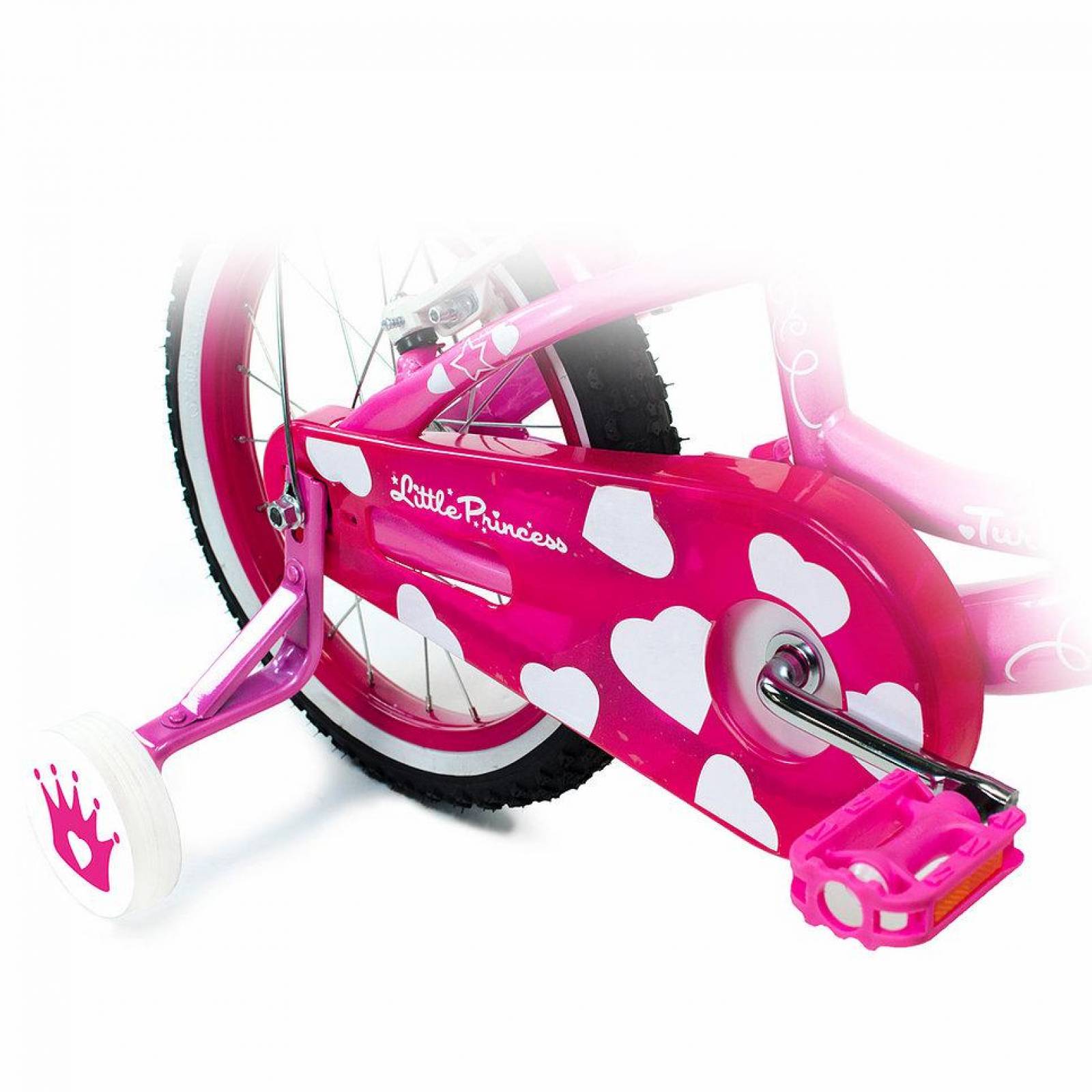 Bicicleta Rodada 16 Infantil Little Princess Two Rosa 