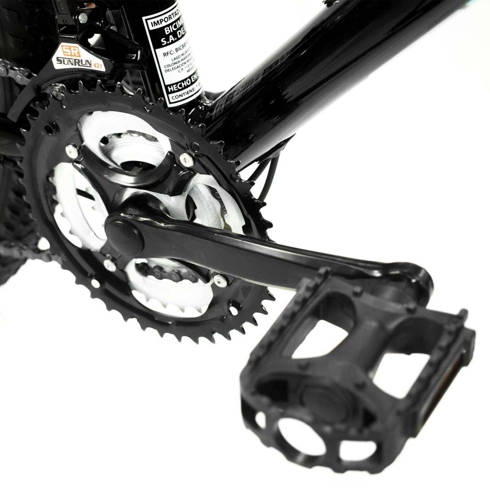 Bicicleta Rodada 26 Montaña Deimos Negro Aqua Turbo 