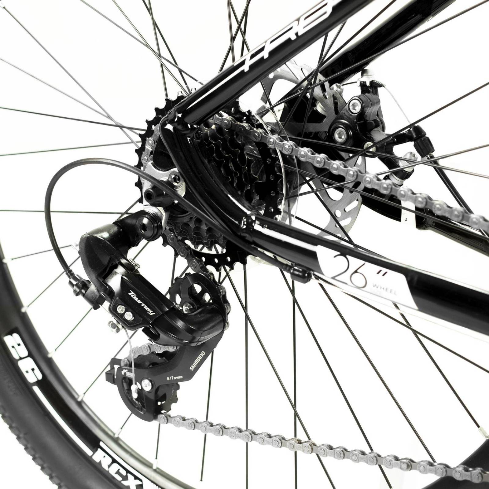 Bicicleta Rodada 26 Montaña Deimos Negro Aqua Turbo 