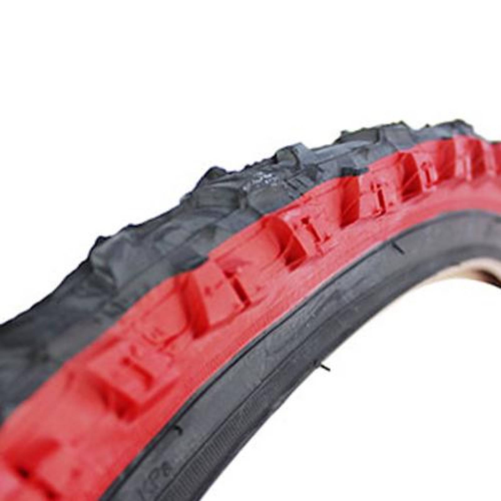 Llanta para bicicleta R26 x2.10 roja payaso K900 Kenda 