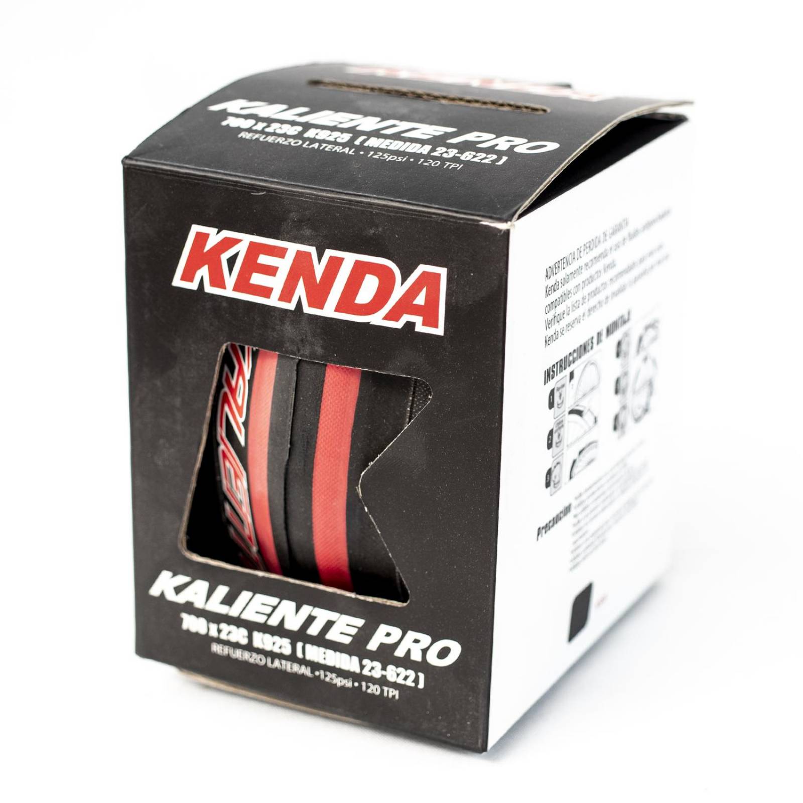 Llanta para bicicleta R700 x23 roja Kaliente Pro K925 Kenda 