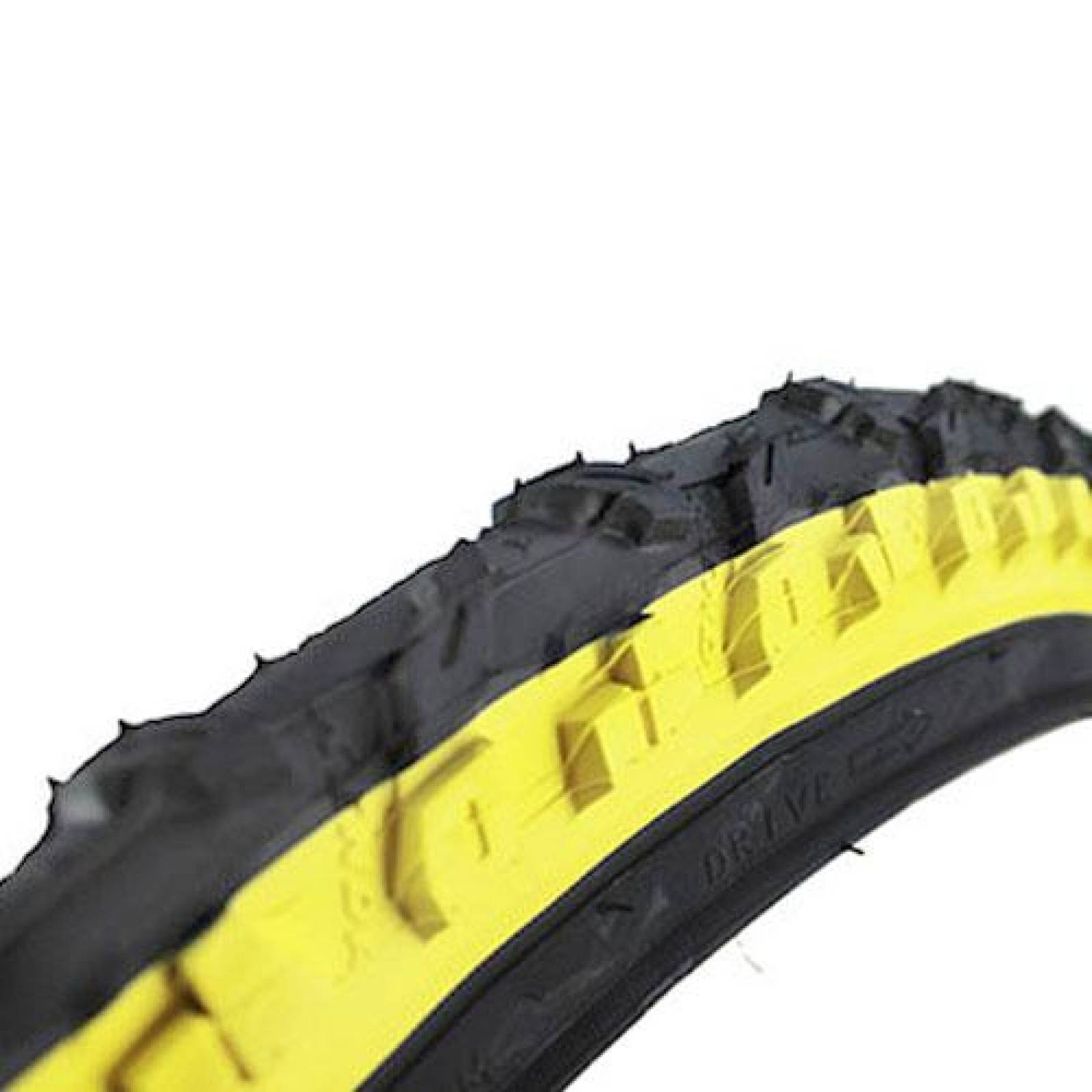 Llanta para bicicleta R26 x2.10 amarilla payaso K900 Kenda 