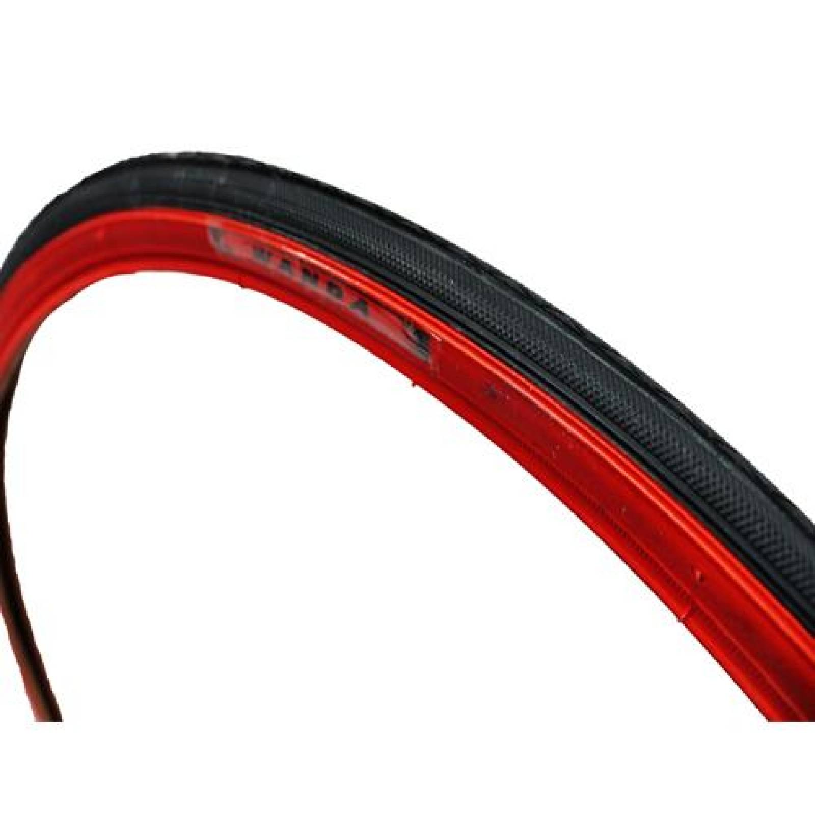 Llanta para bicicleta R700 x25 negra rojo WRT P1076 Wanda