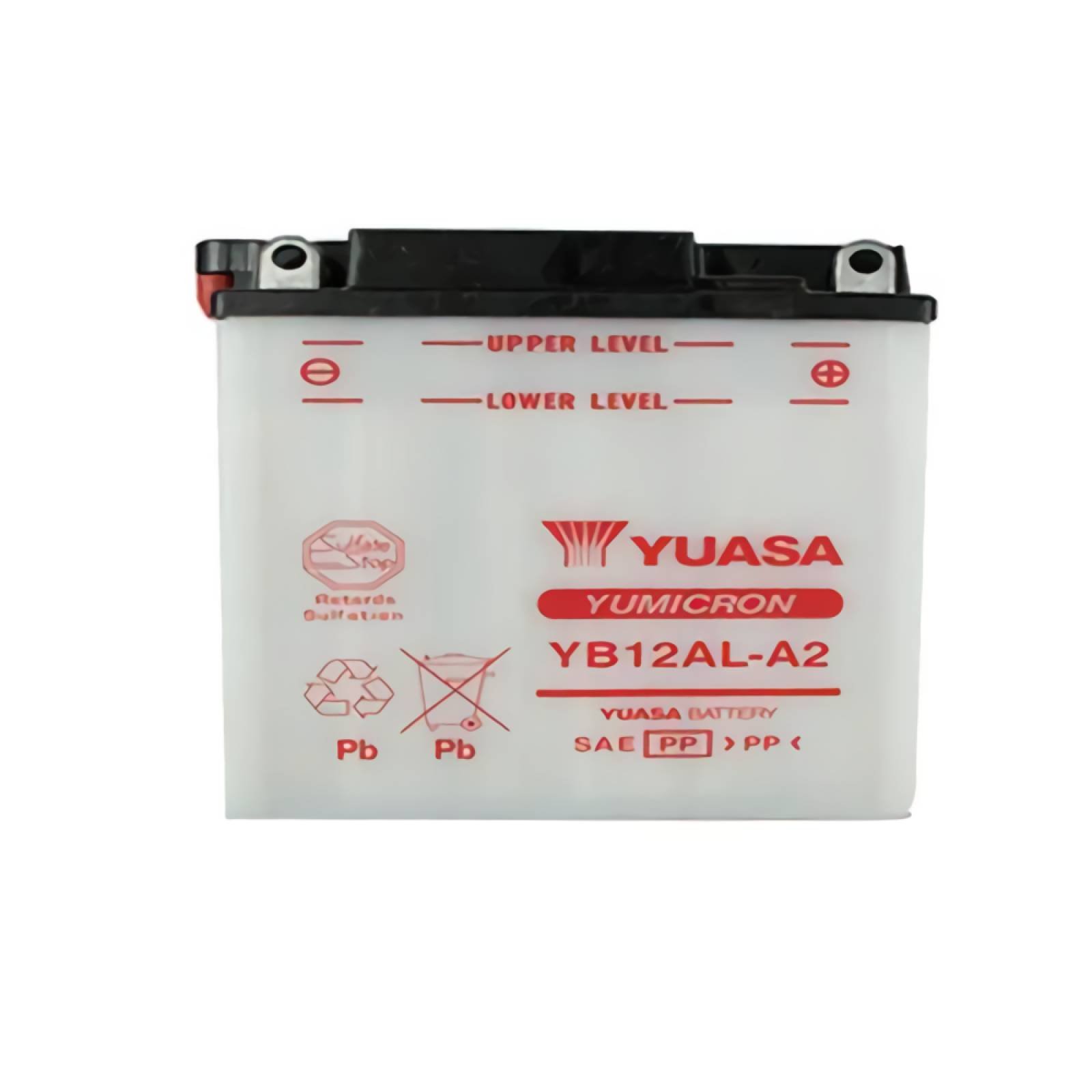 Bateria para moto YB12AL-A 12V 12Ah Yuasa sin acido
