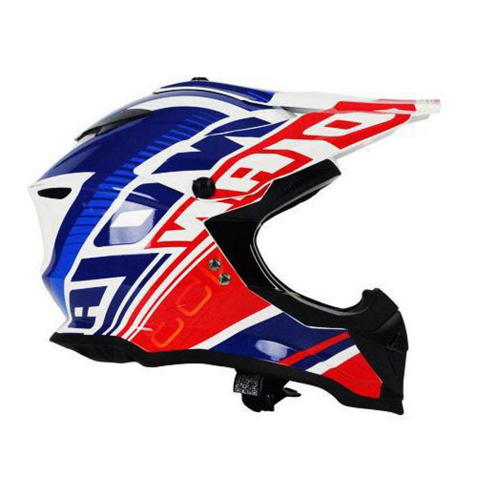 Casco Nolan N53 Flaxy S Rojo/blanco/azul Cross 