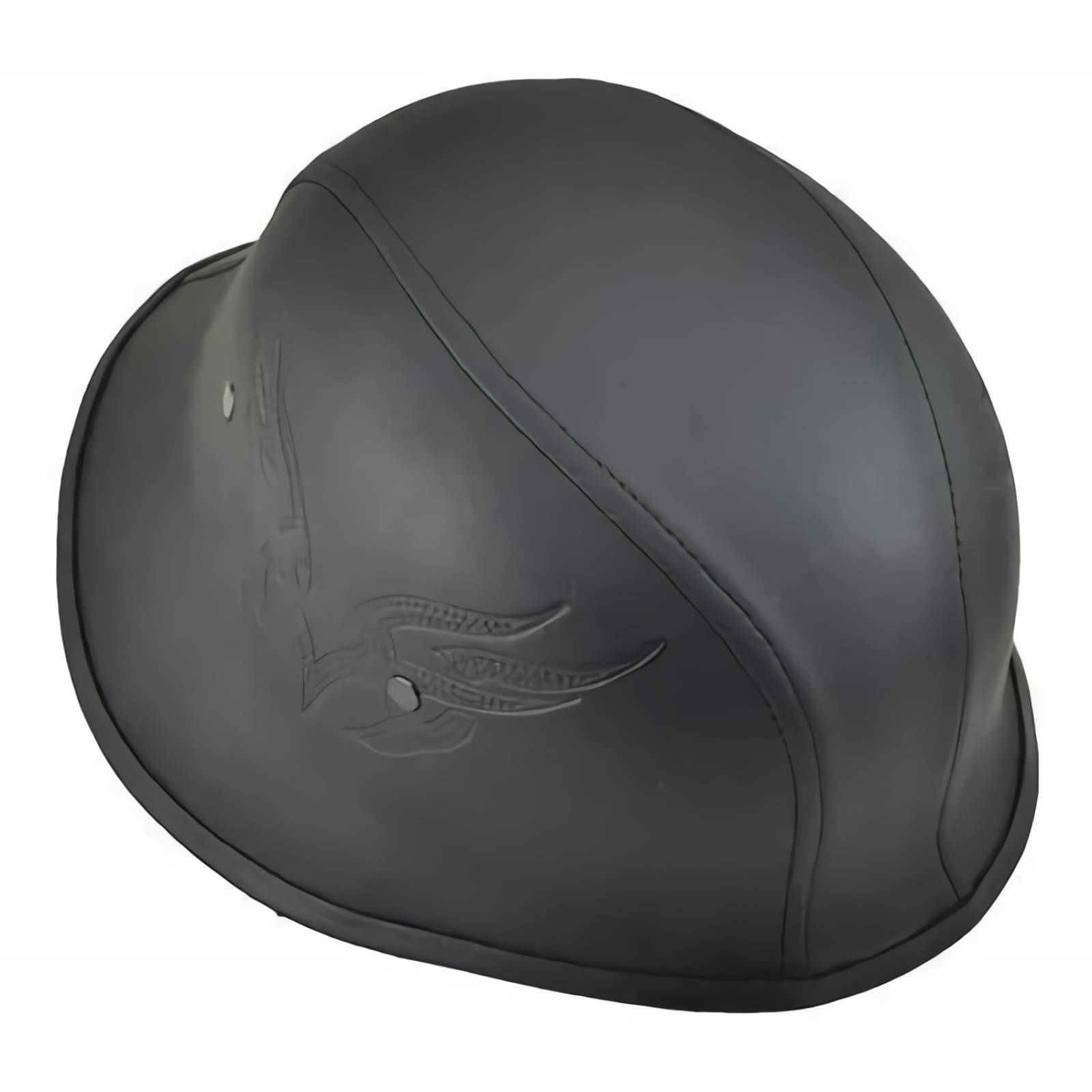 Casco Tipo Nazi Negro Tribal Piel L 