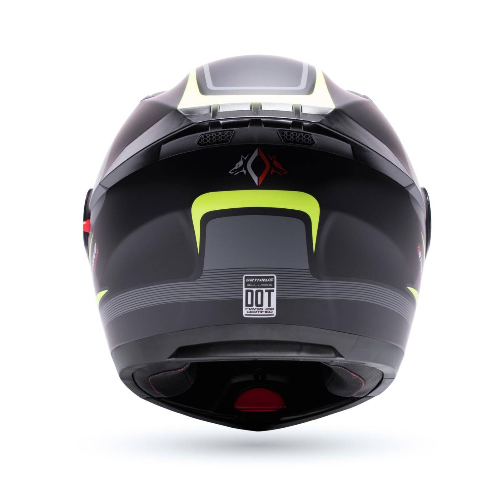 Casco Abatible para Moto BullDog Amarillo Matte Talla XL 