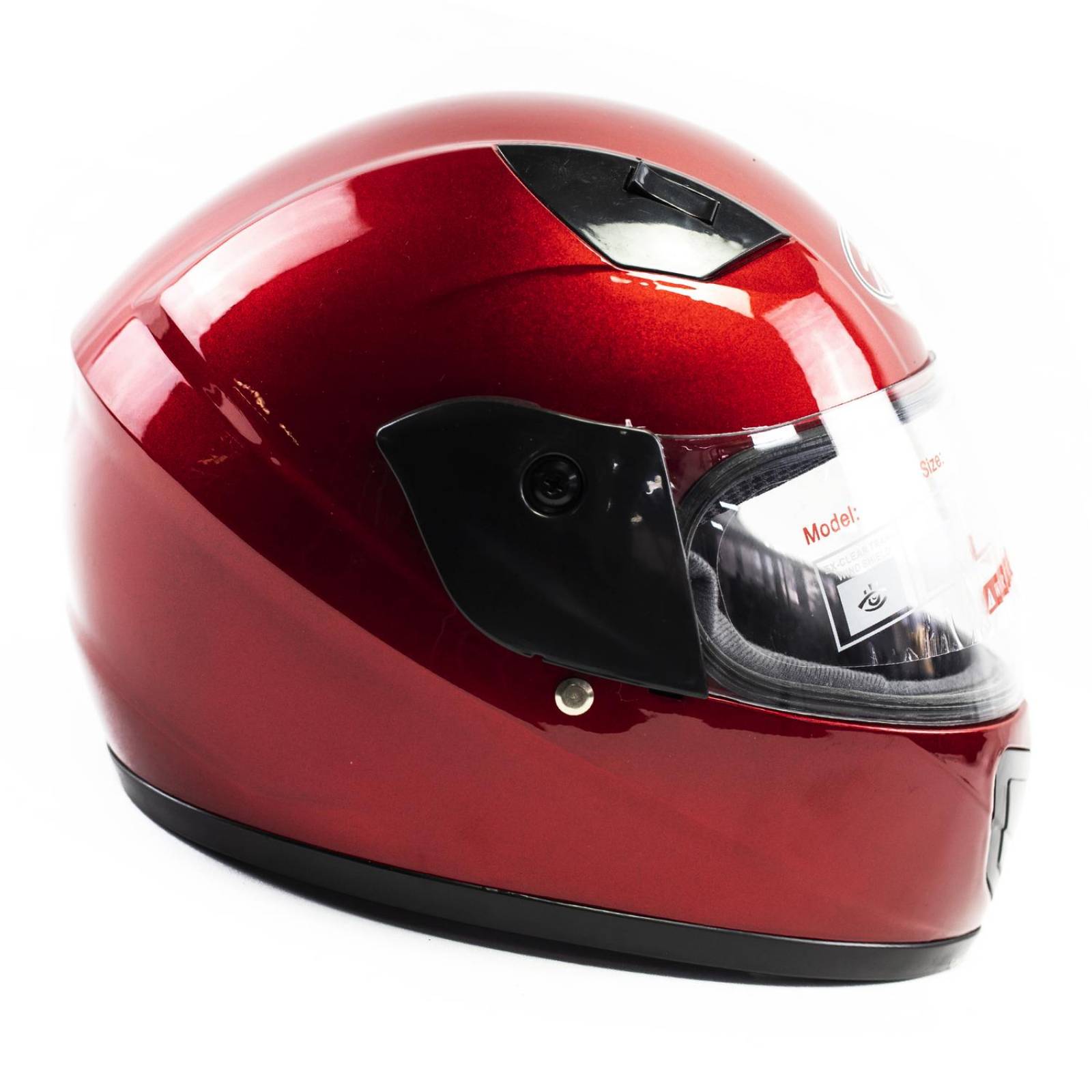 Casco para Moto Niño Niña Infantil Rojo Talla S Kinlley 