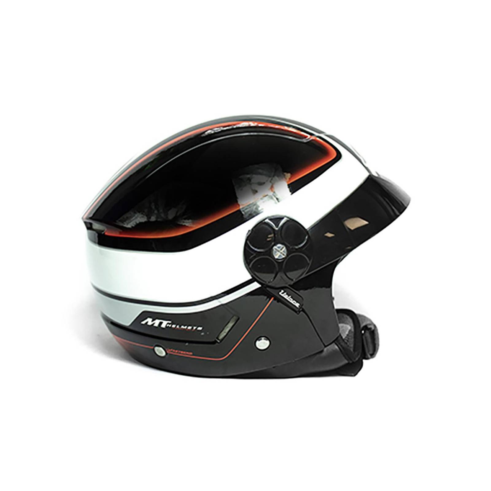 Casco para motocicleta Talla XL blanco Veloce Vector MT 