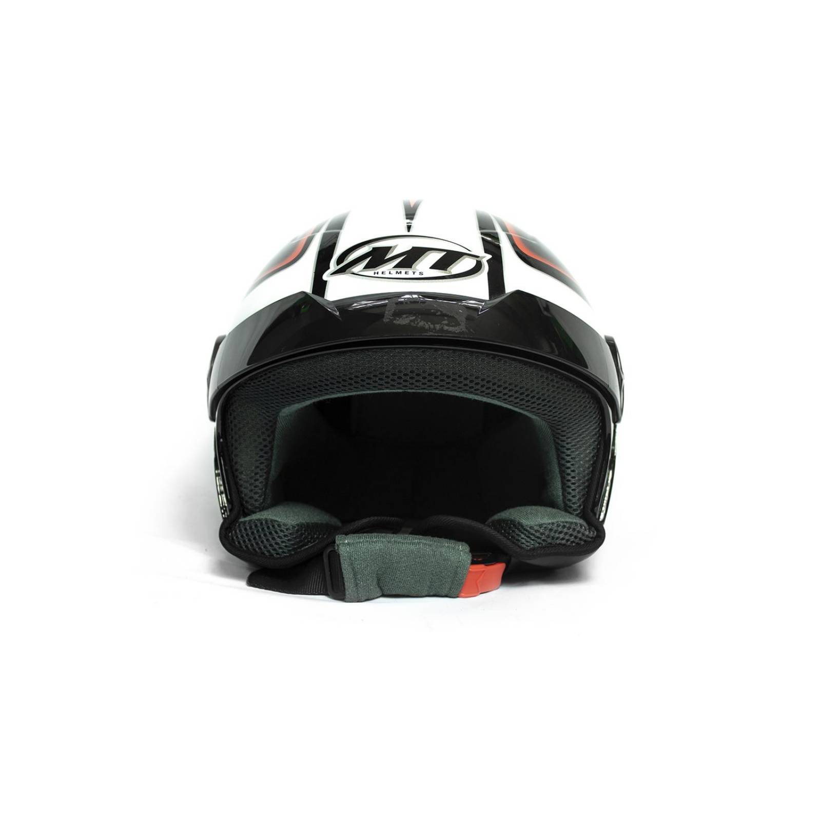 Casco para motocicleta Talla XL blanco Veloce Vector MT 