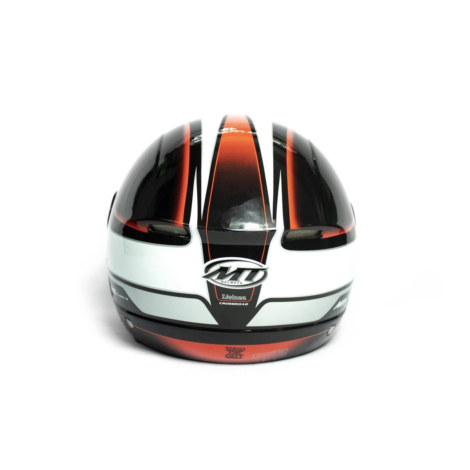 Casco para motocicleta Talla XL blanco Veloce Vector MT 