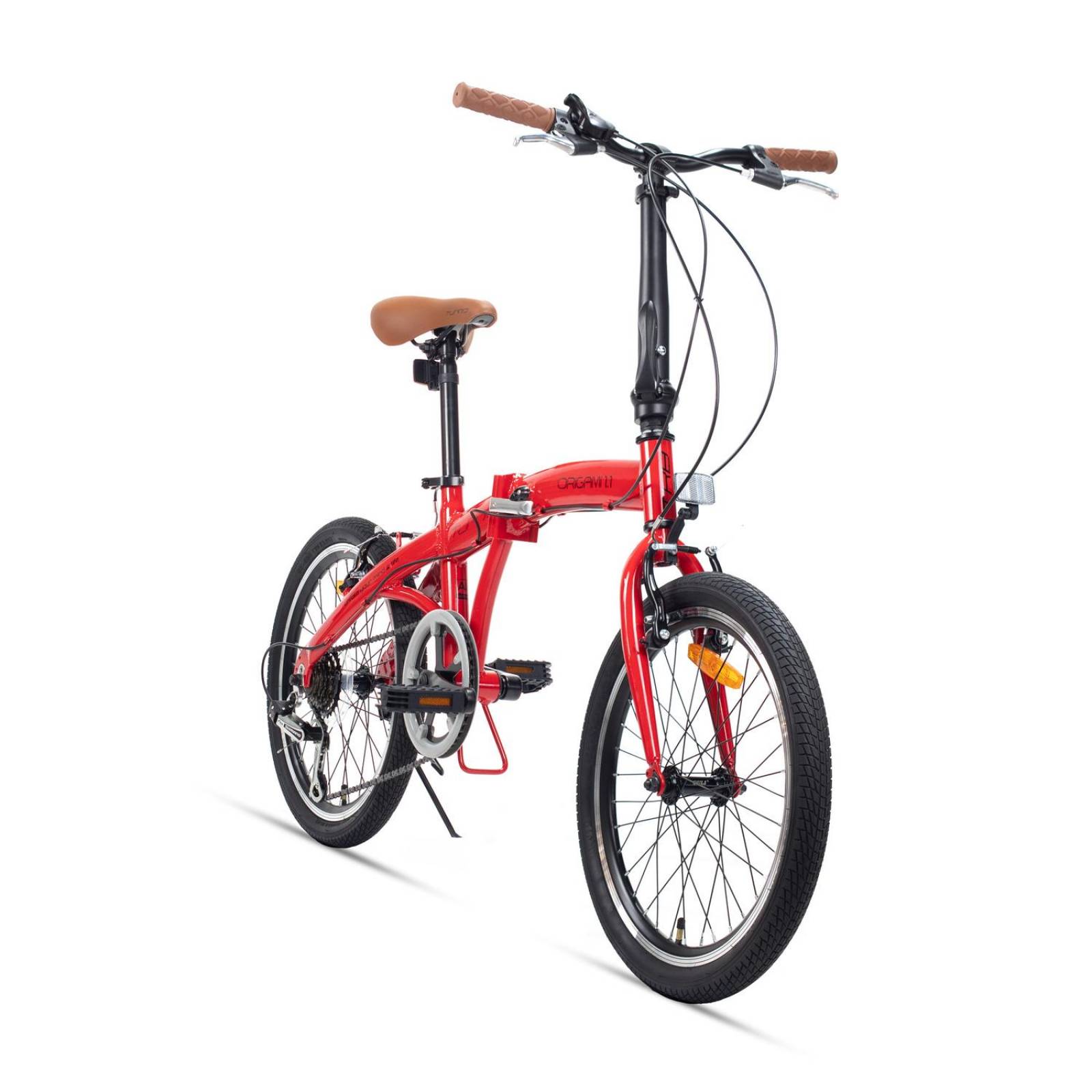 Bicicleta Plegable Rodada 20 Origami 1.1 Color Rojo Turbo 