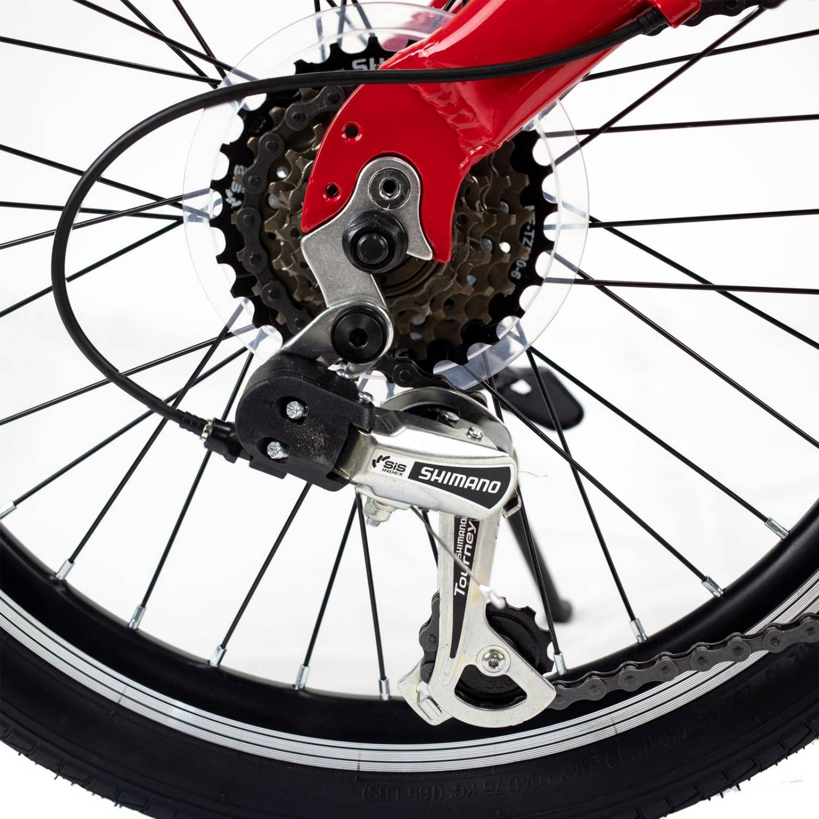 Bicicleta Plegable Rodada 20 Origami 1.1 Color Rojo Turbo 