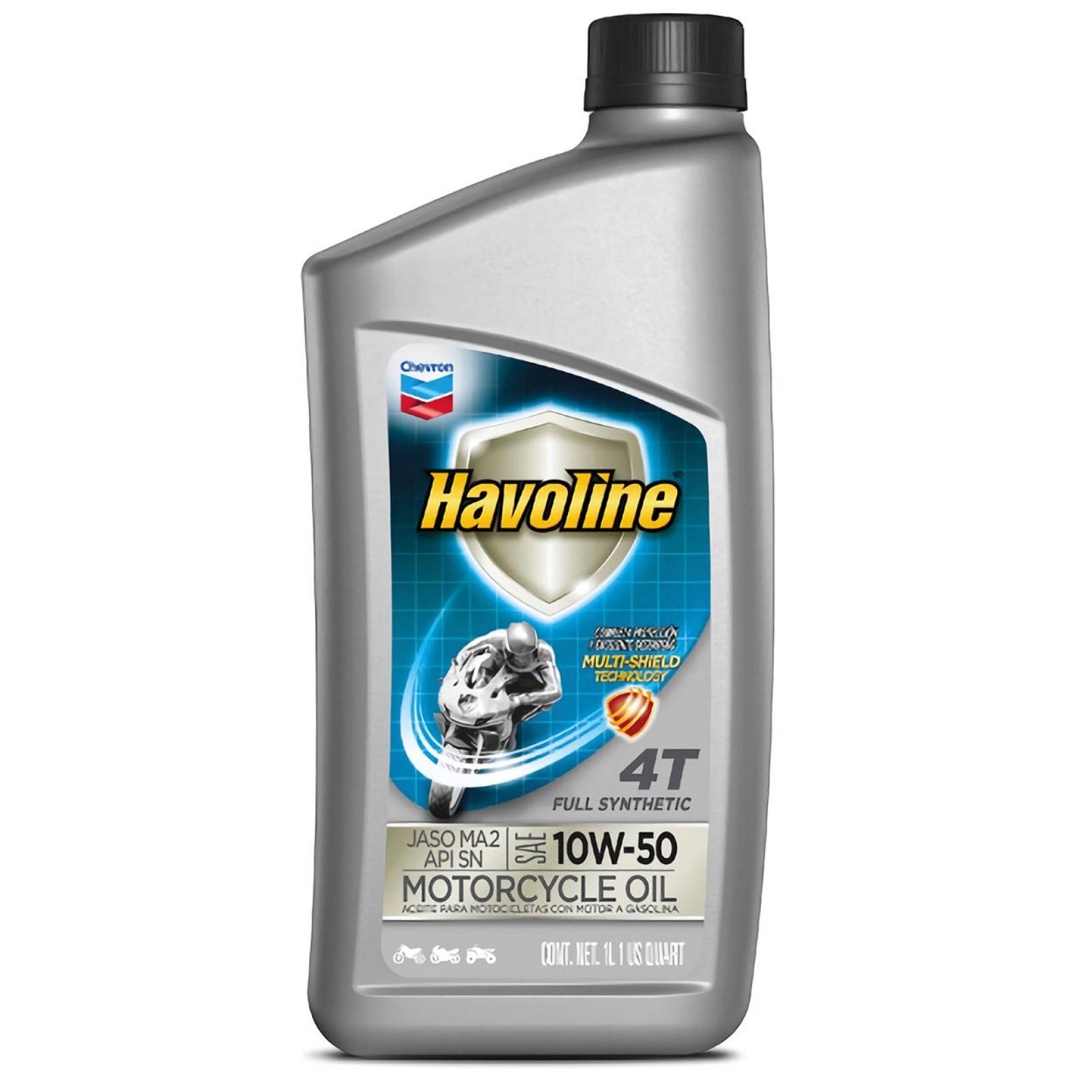 Aceite Motocicleta Motor 4 Tiempos 10w50 Sintético Havoline 