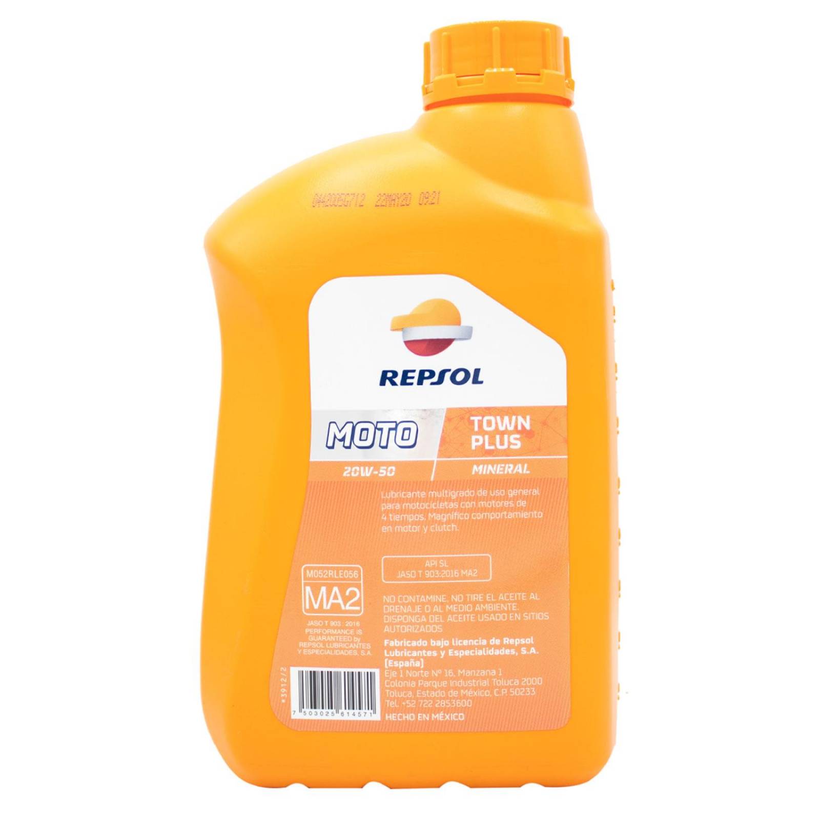 Aceite 2t Tiempos Sintetico Repsol 1 Litro