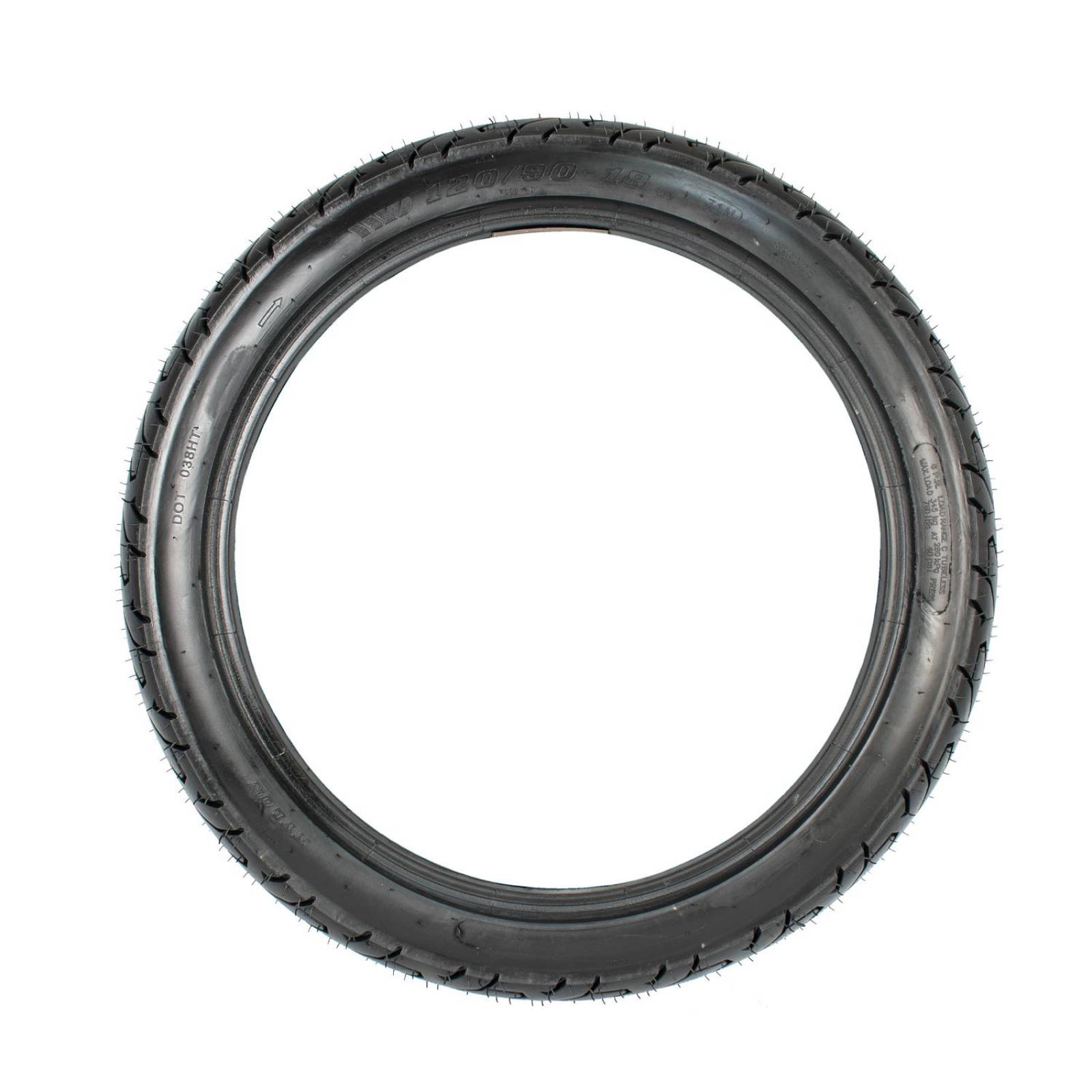 Llanta para Moto 120/90-18 71M Tubeless Uso sin Camara Motometa 