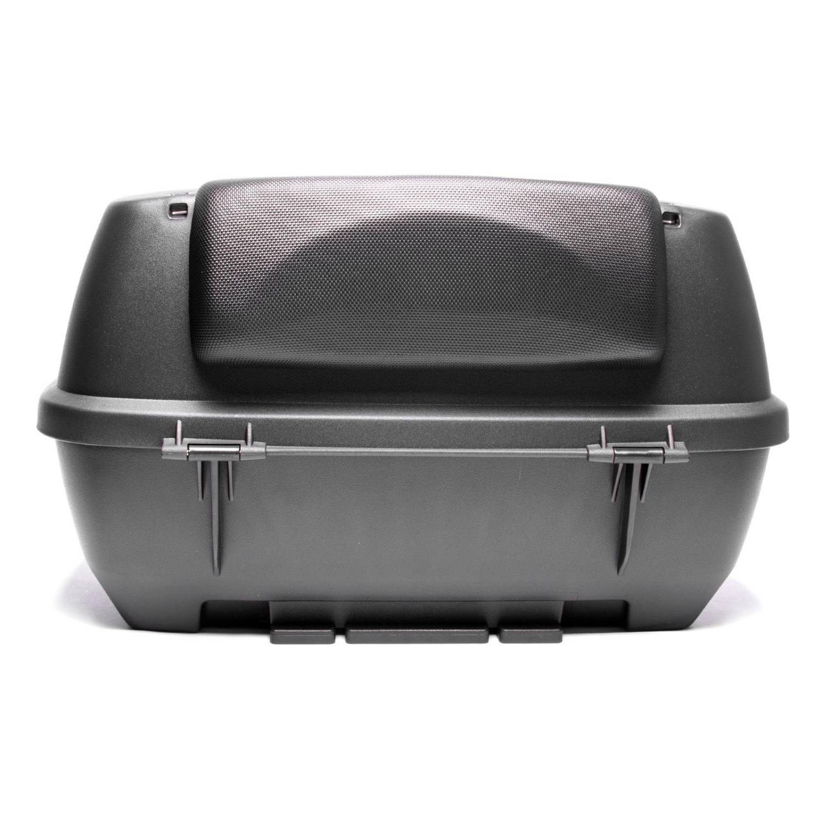 Caja para moto Kinlley maletero 40 litros 2 cascos con respaldo y parrilla 