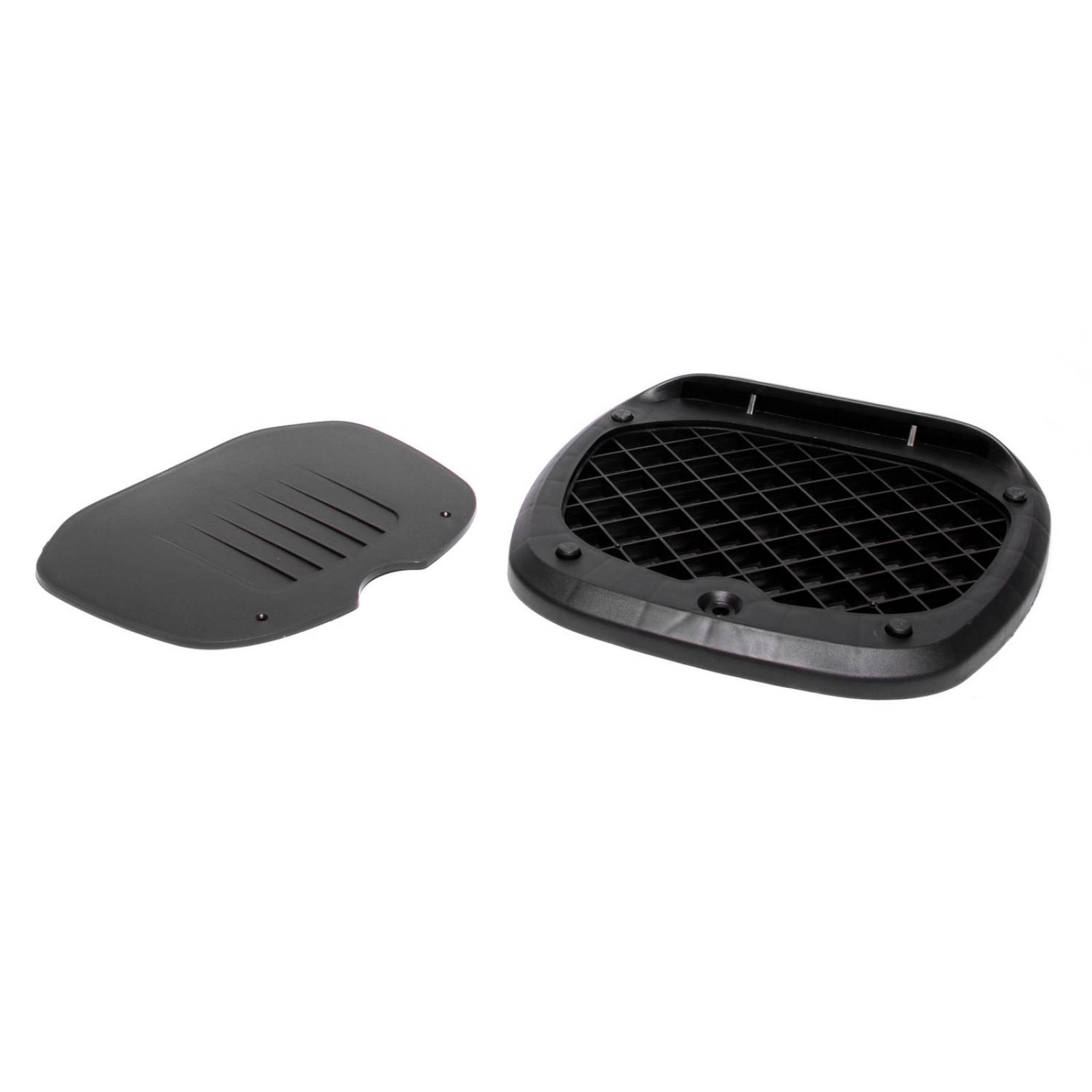 Caja para moto Kinlley maletero 40 litros 2 cascos con respaldo y parrilla 