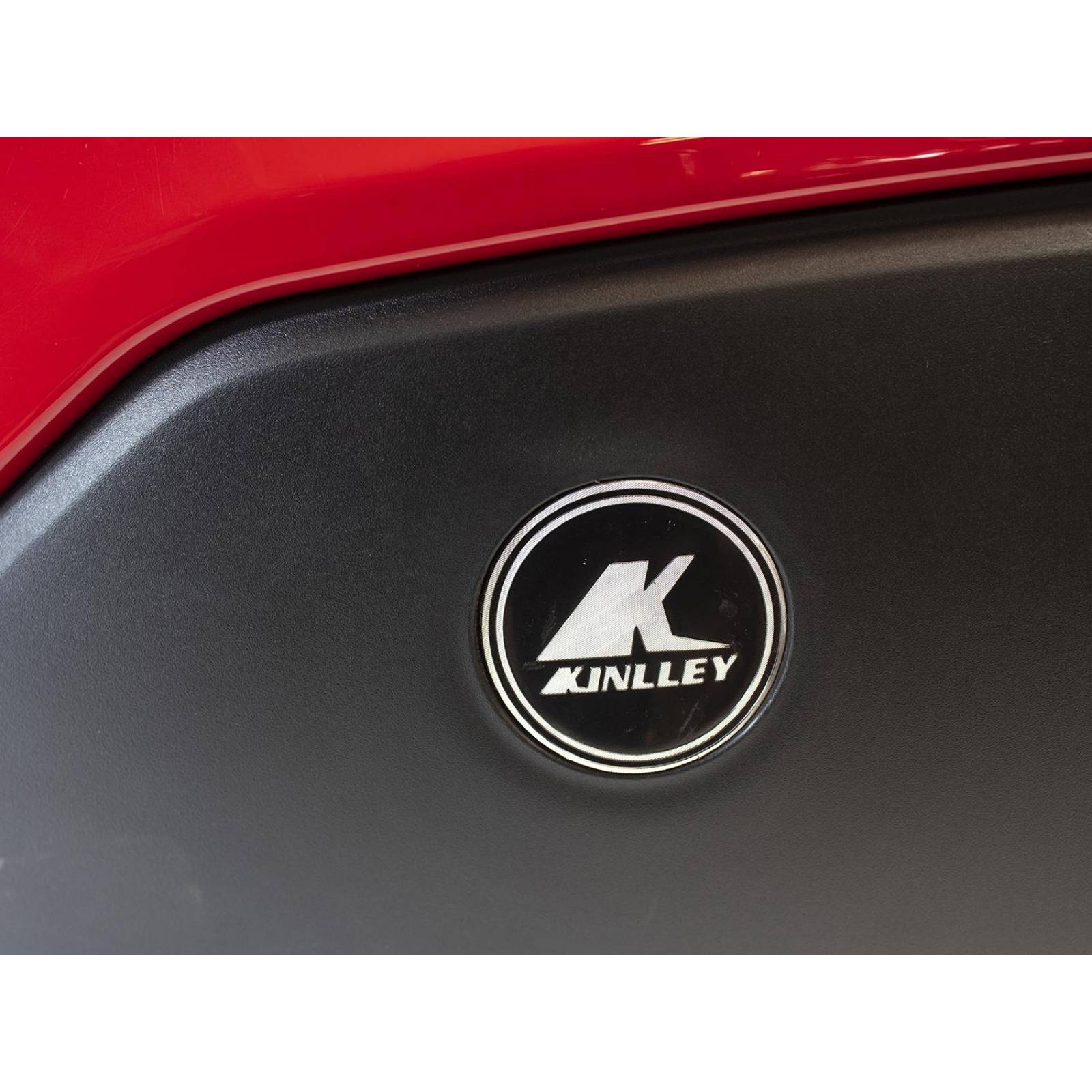 Alforjas Kinlley para moto rigidas laterales rojo negro 37 litros 2 piezas 