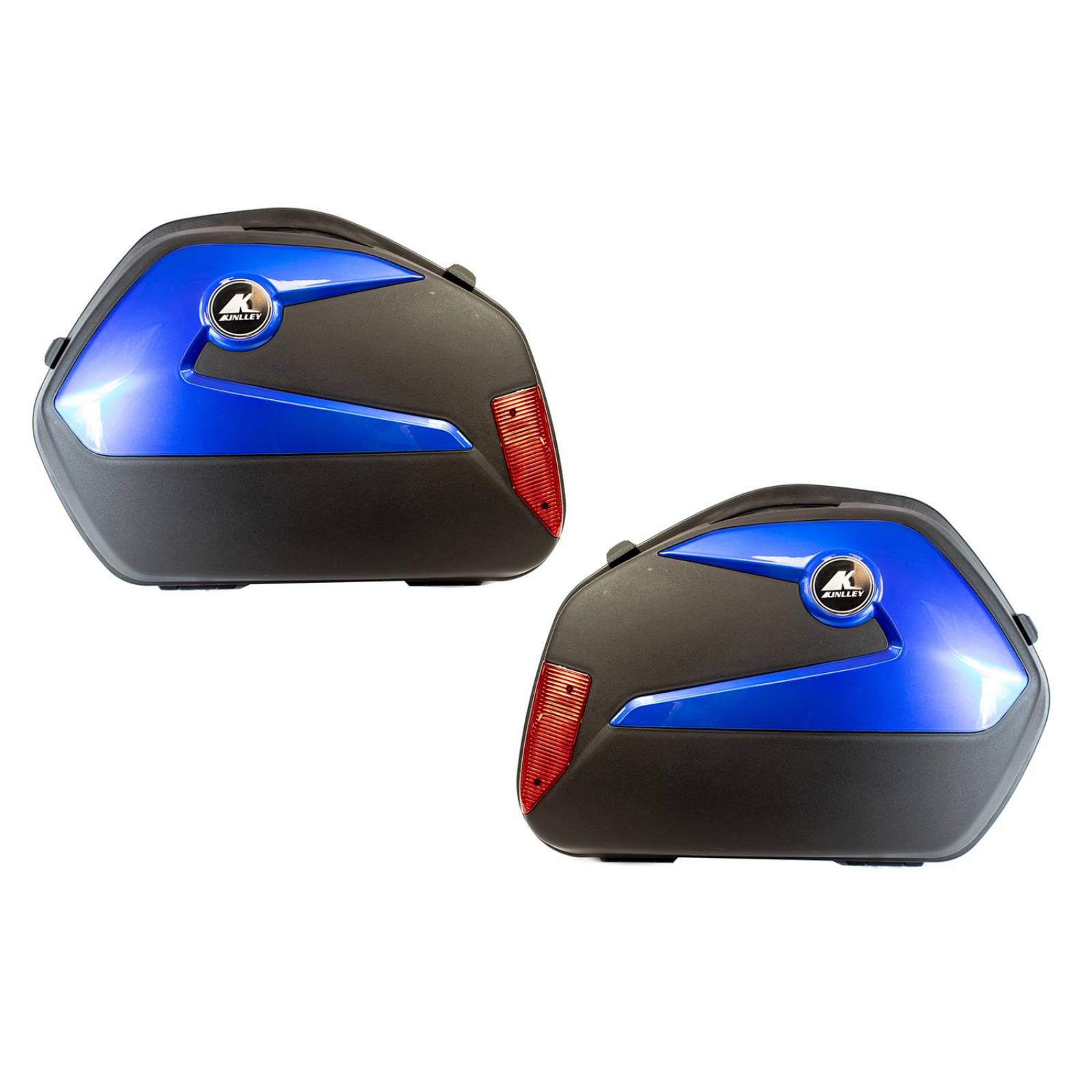 Par De Alforjas Rigidas Porta Equipaje 20l Azul 48 