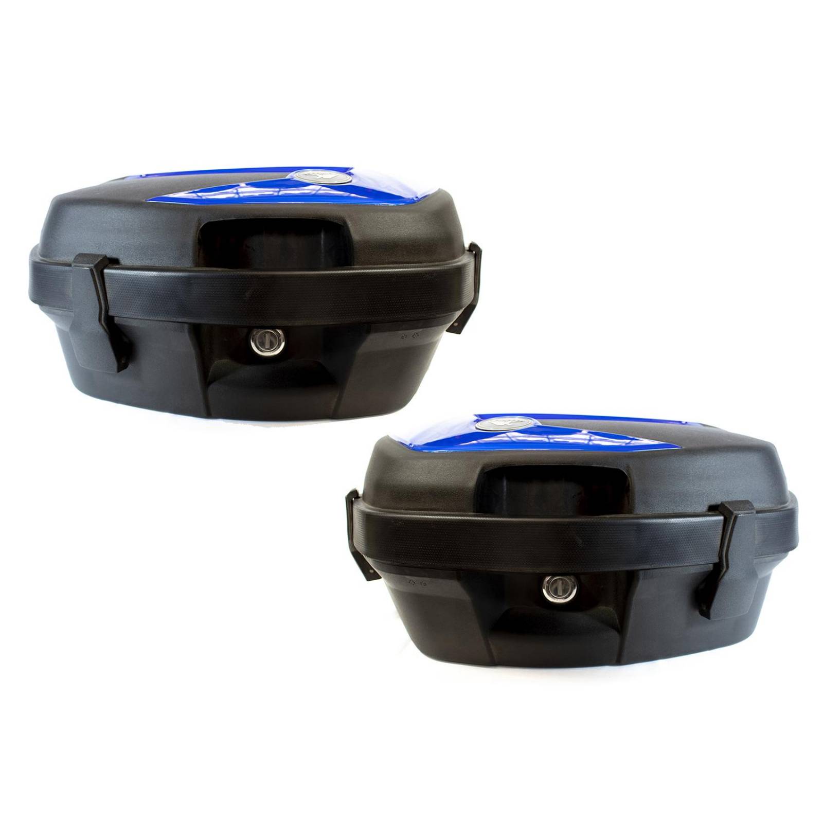 Par De Alforjas Rigidas Porta Equipaje 20l Azul 48 