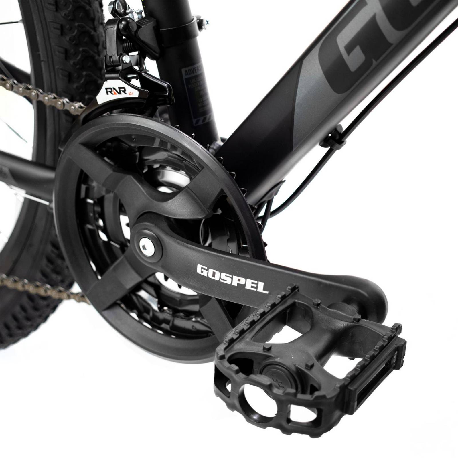 Bicicleta Montaña Rodada 27.5 Aluminio Negro Amarillo 24 Velocidades Gospel 