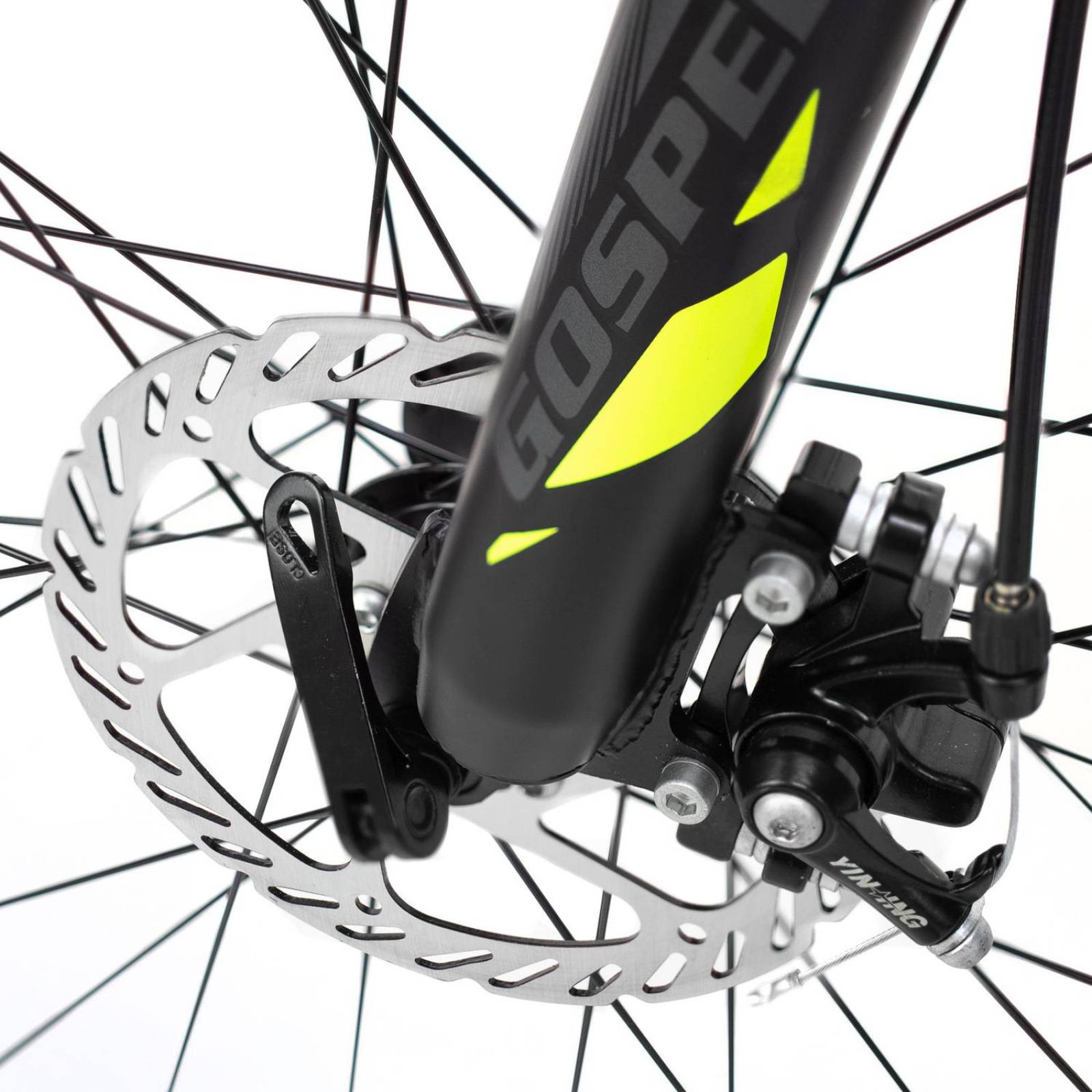 Bicicleta Montaña Rodada 27.5 Aluminio Negro Amarillo 24 Velocidades Gospel 