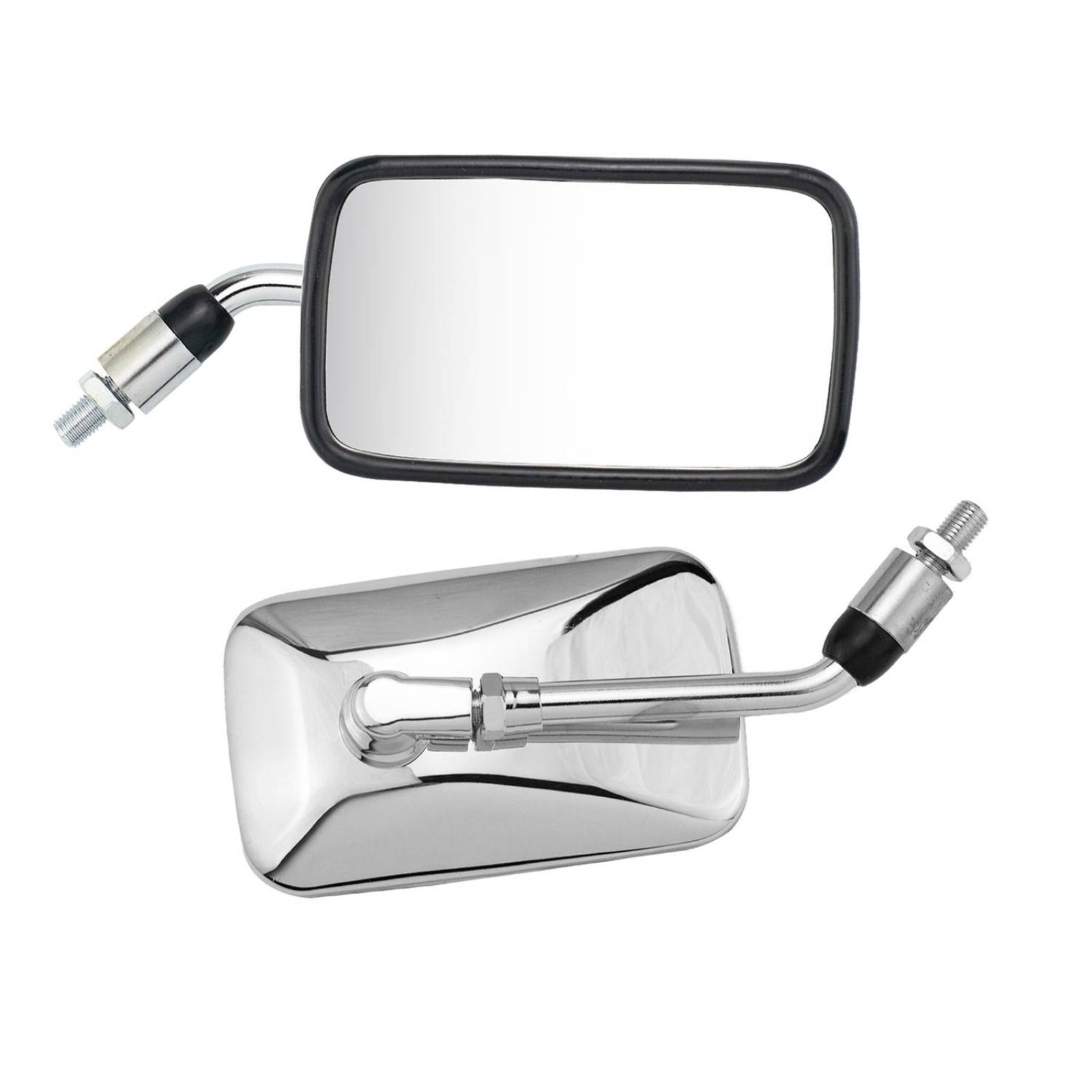 Espejo Cromado Chopper Rectangular 