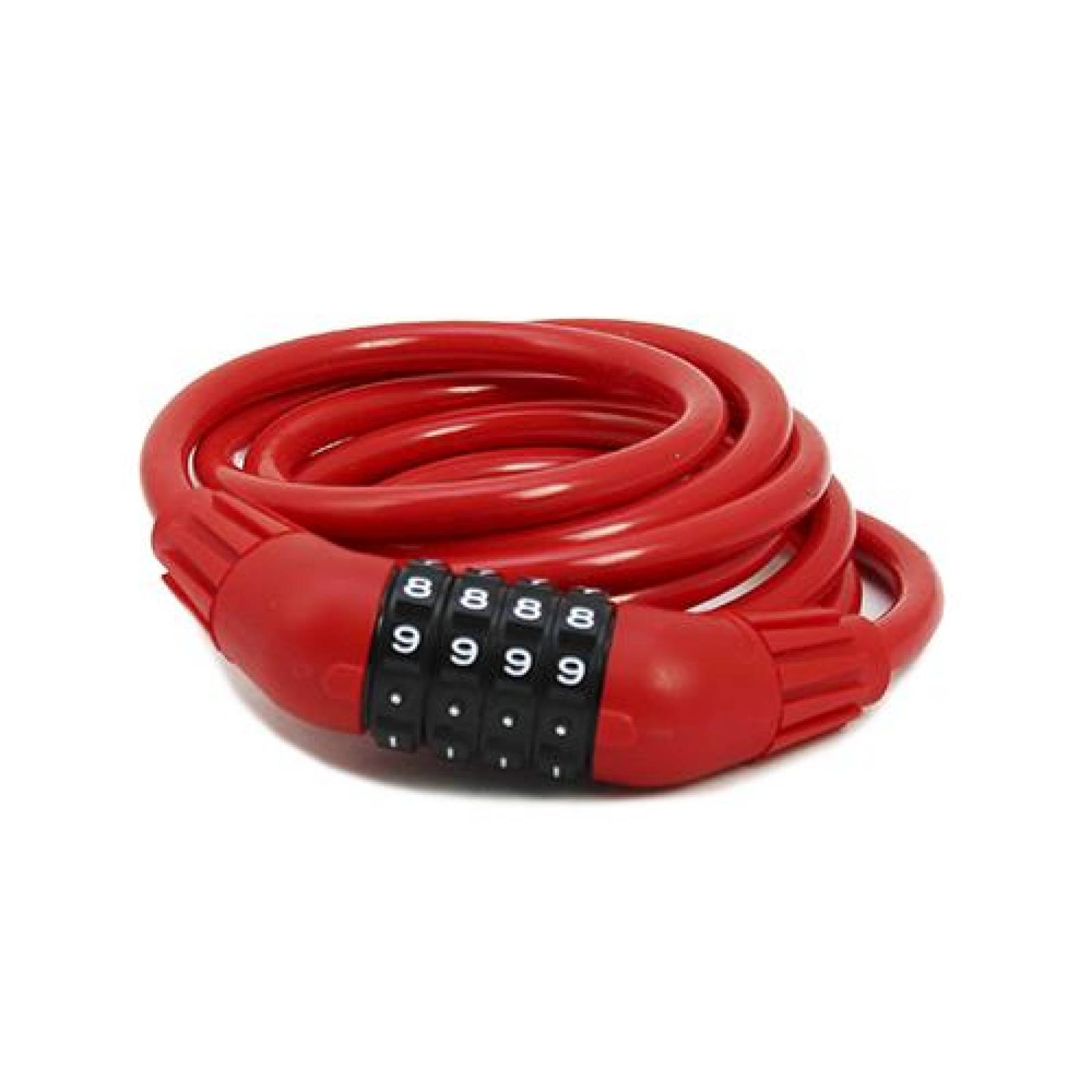 Candado De Cable Rojo Cerradura De Combinacion 