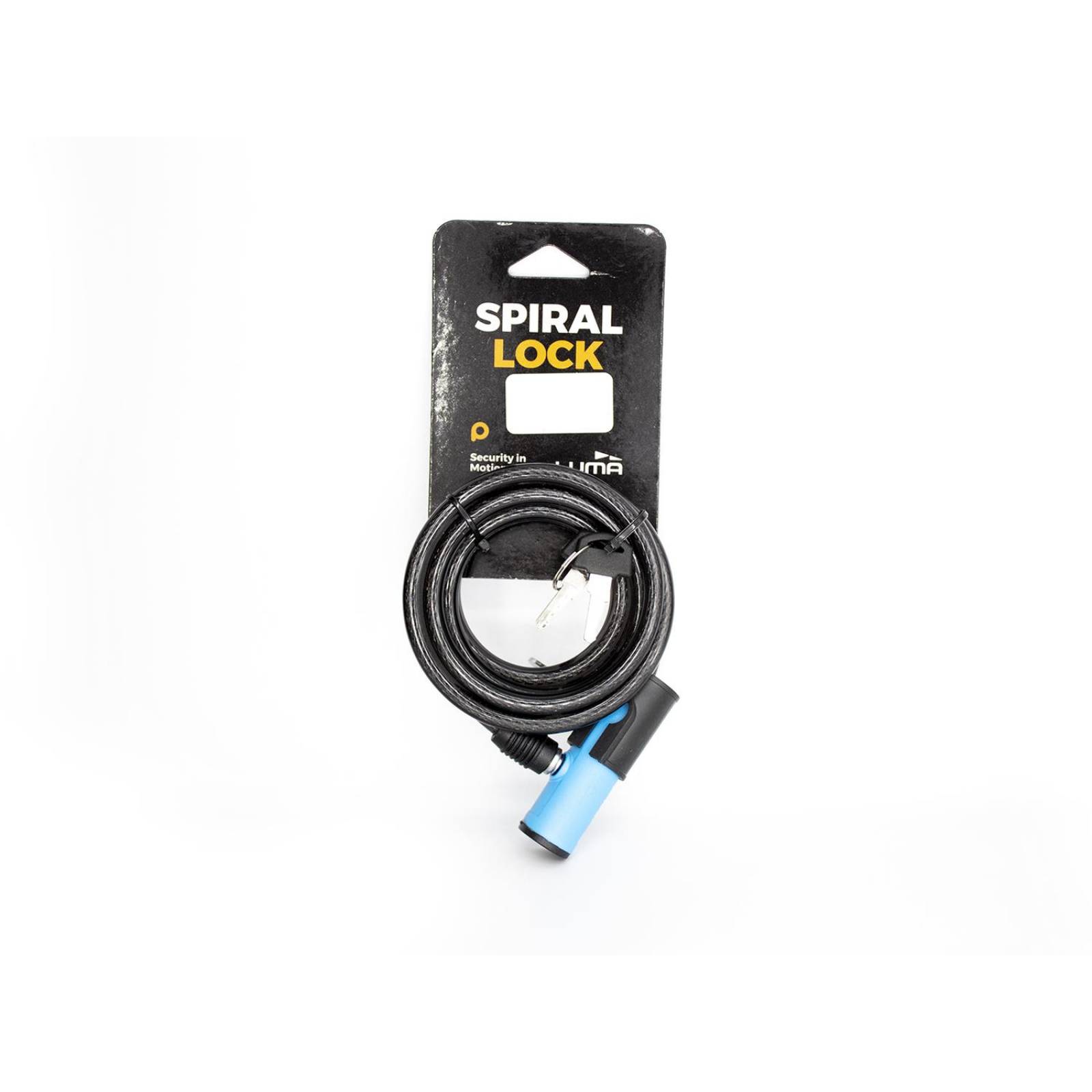 Candado Luma Spiral G:8mm L:150cm con banda y soporte 