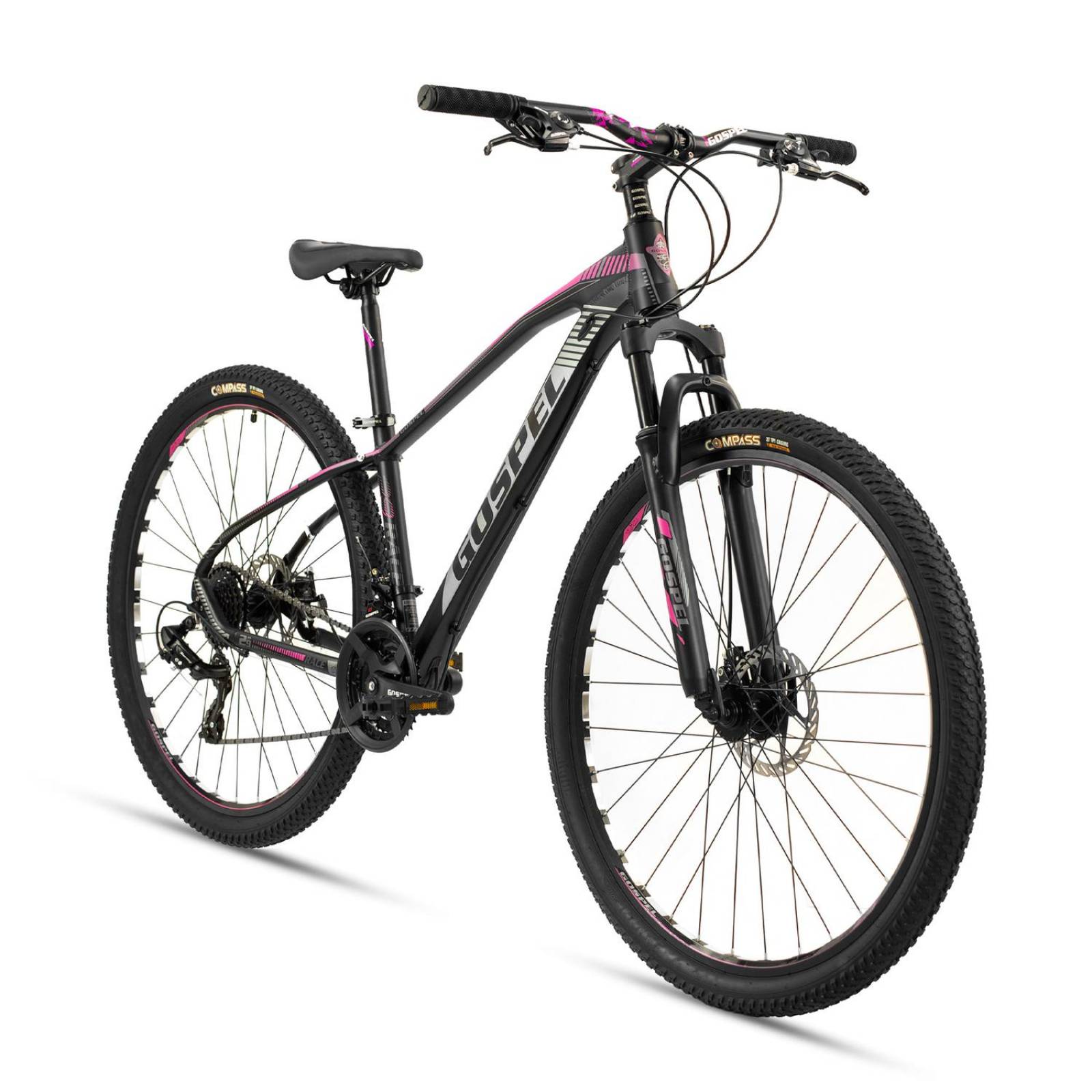Bicicleta Montaña R29 24 Vel Mujer Suspensión Violeta Gospel 