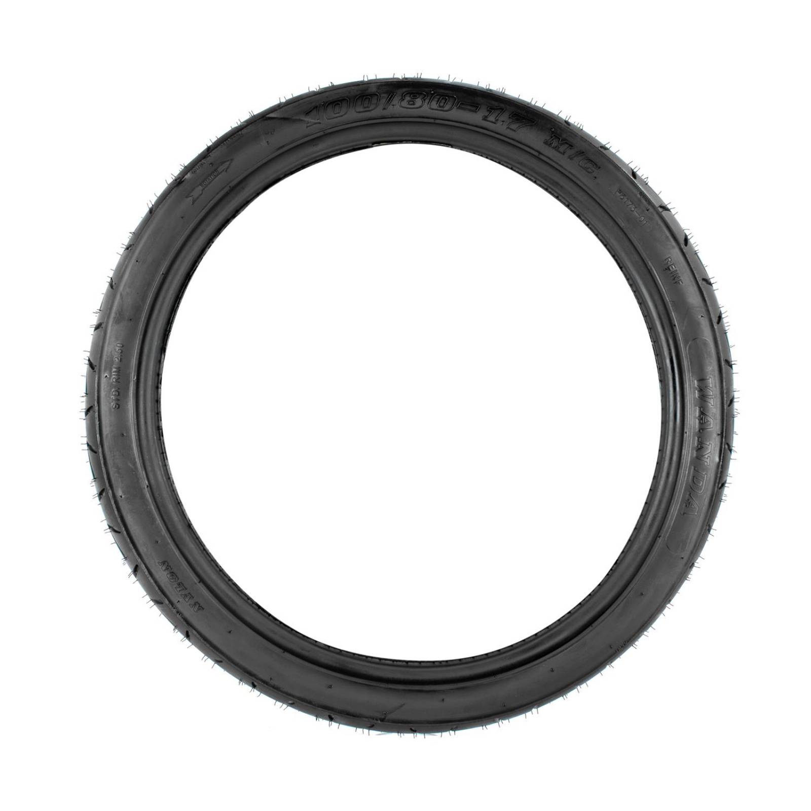Llanta 100/80-17 para moto tubeless 58P P6173 Motometa 