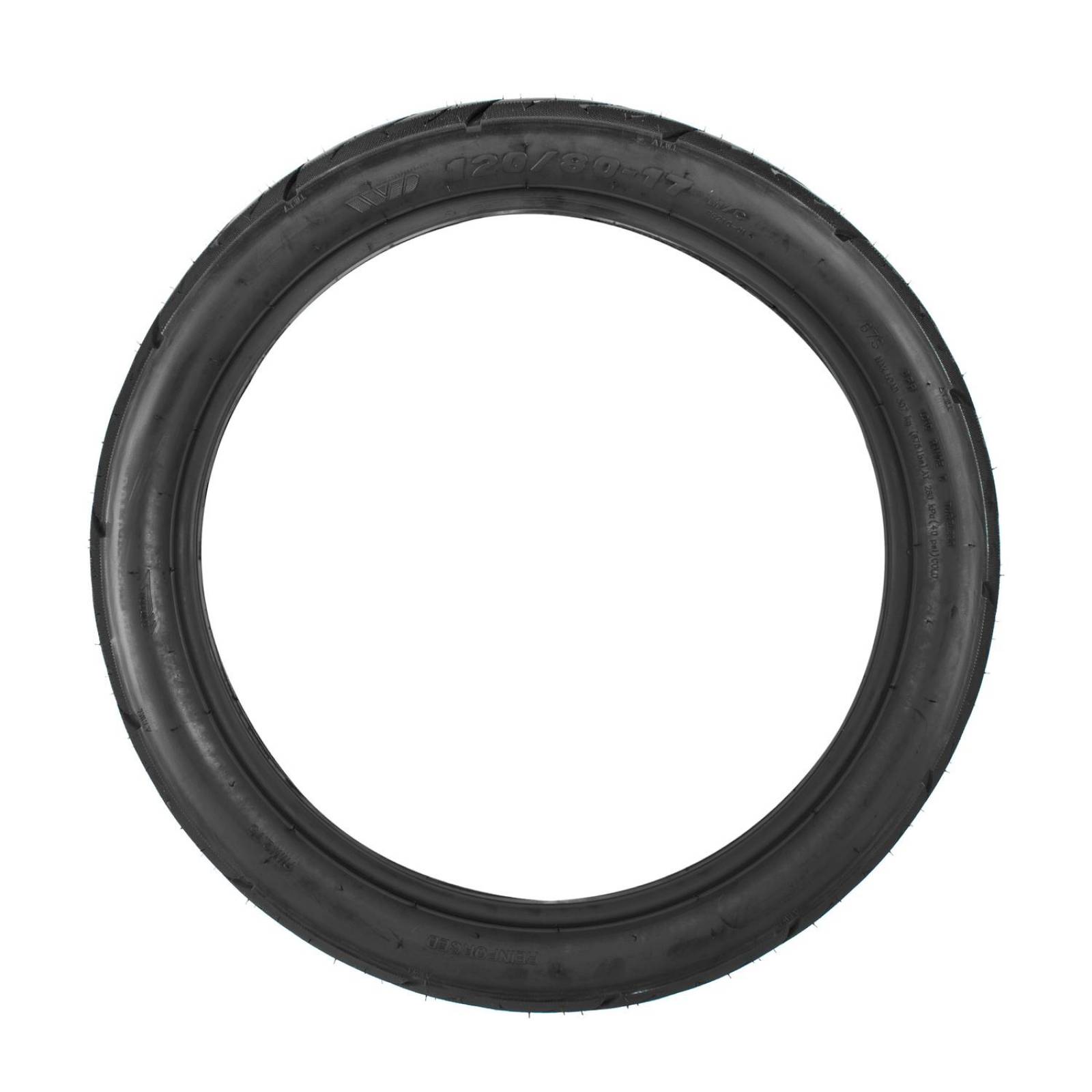 Llanta 120/80-17 para moto tubeless 67S P6210 Motometa 