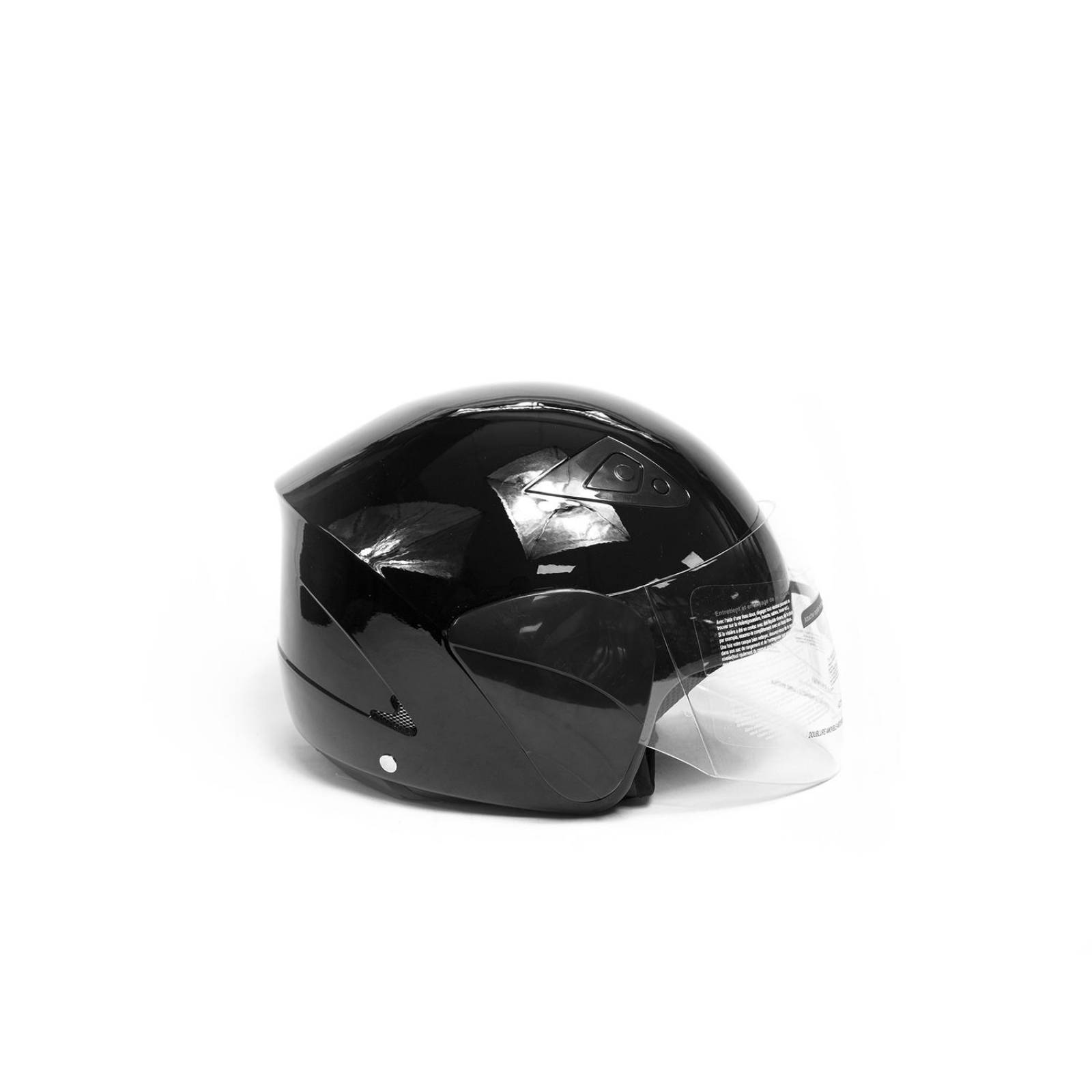 Casco Moto Abierto Jet 3/4 K-55 Talla L Negro Kinlley 