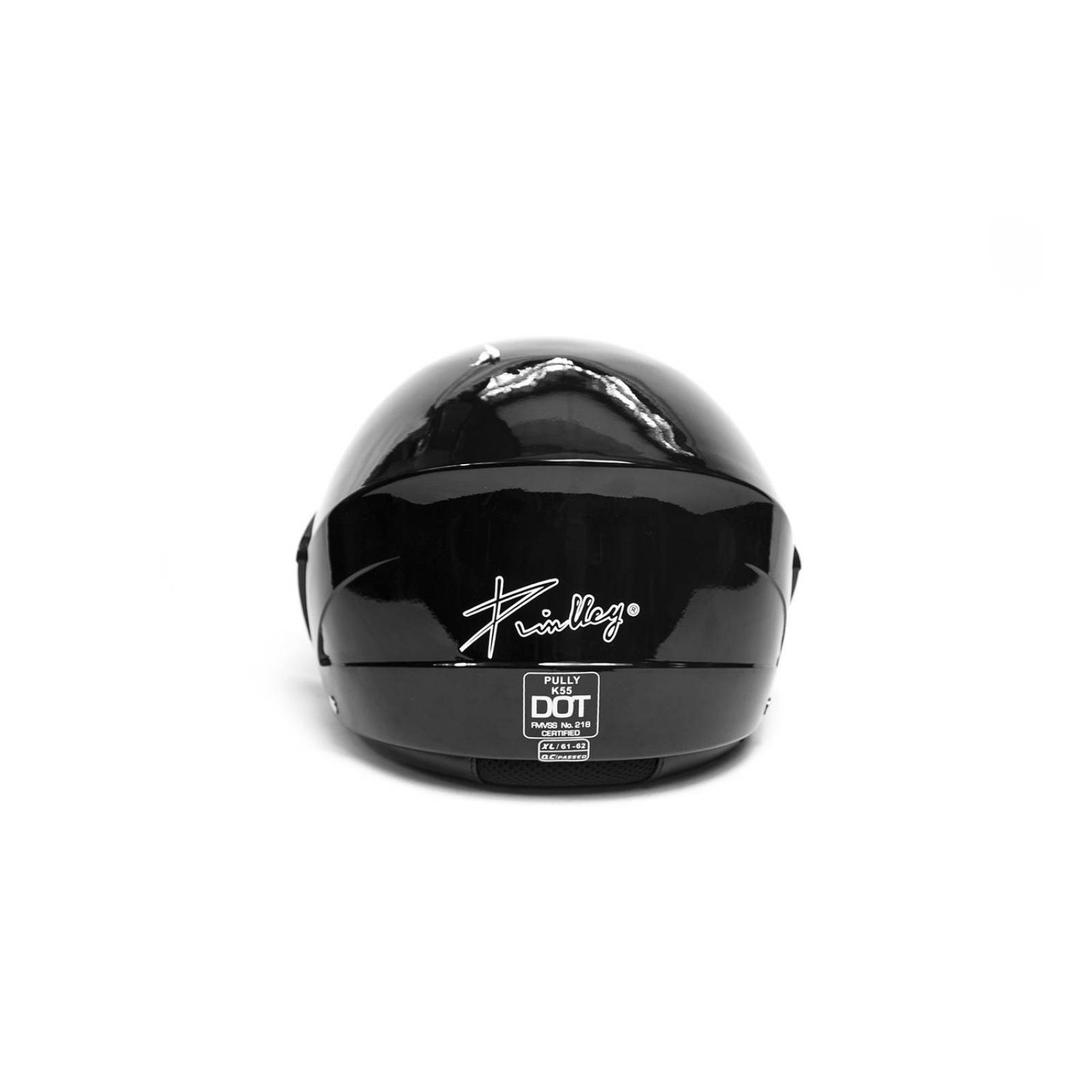 Casco Moto Abierto Jet 3/4 K-55 Talla L Negro Kinlley 