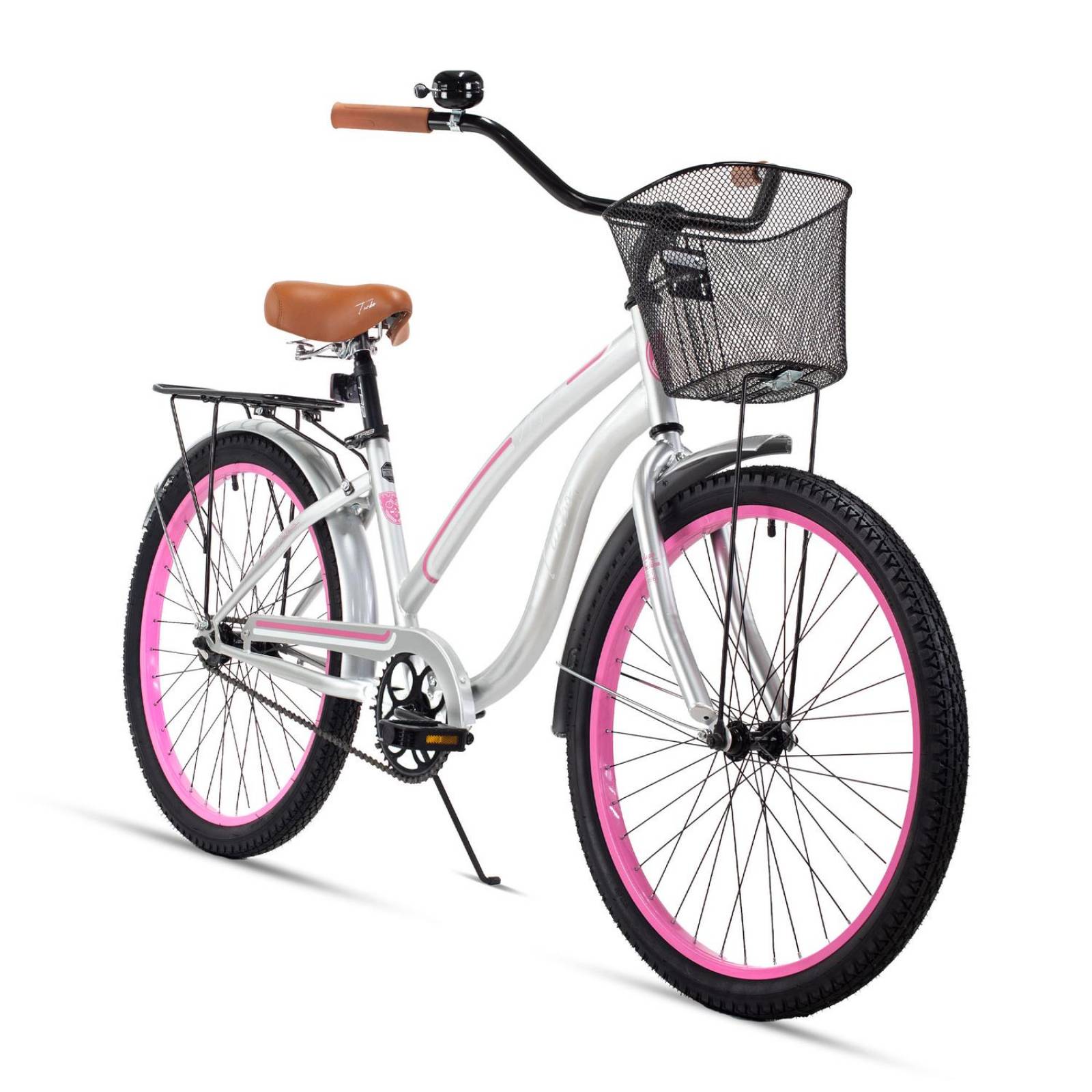 Bicicleta R24 para mujer urbana acapulco plata Turbo 