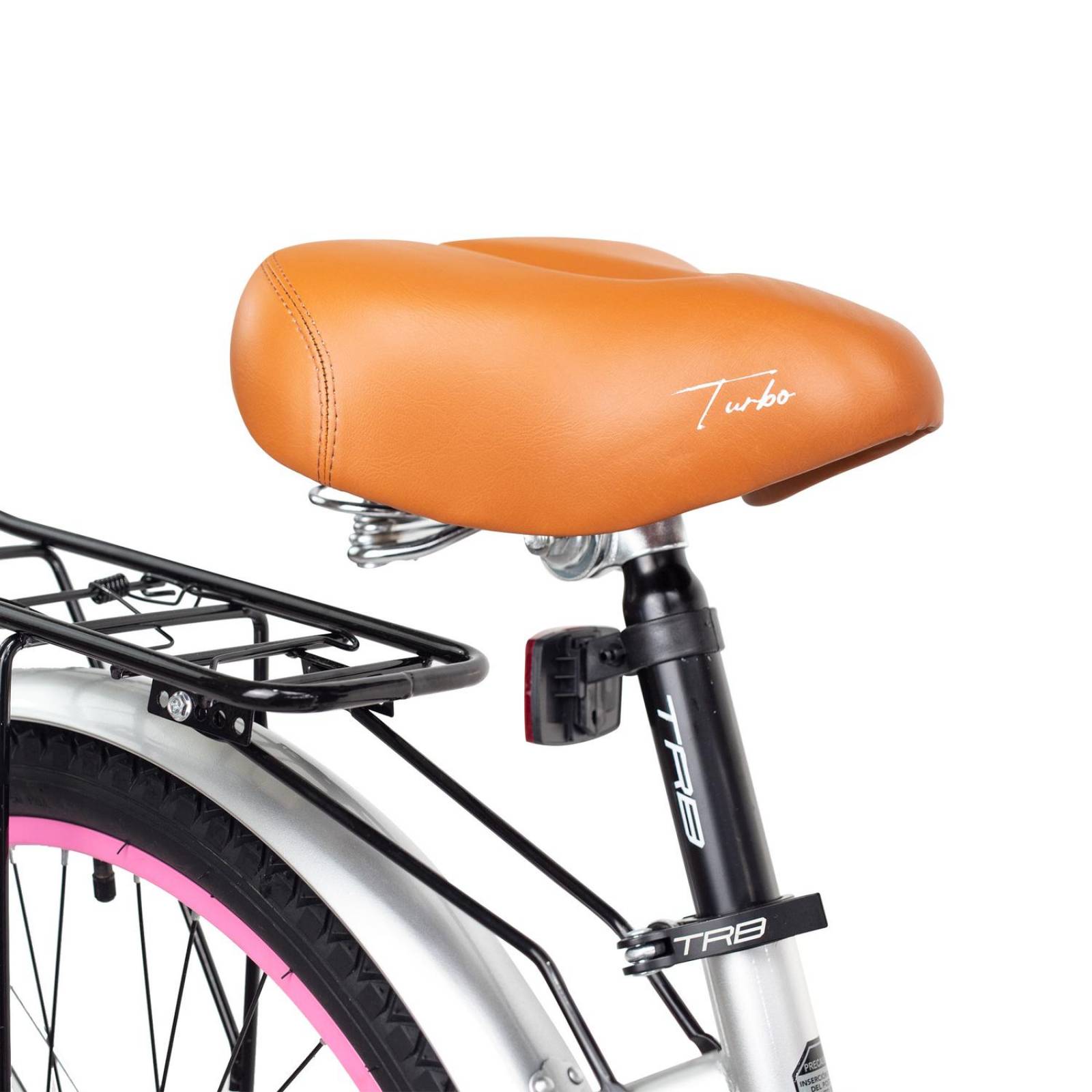 Bicicleta R24 para mujer urbana acapulco plata Turbo 