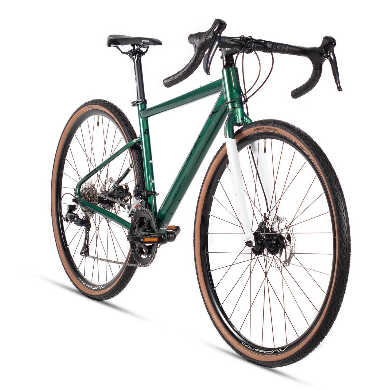 Bicicleta 700c Turbo Gravel Sherpa 18v Disco Verde 